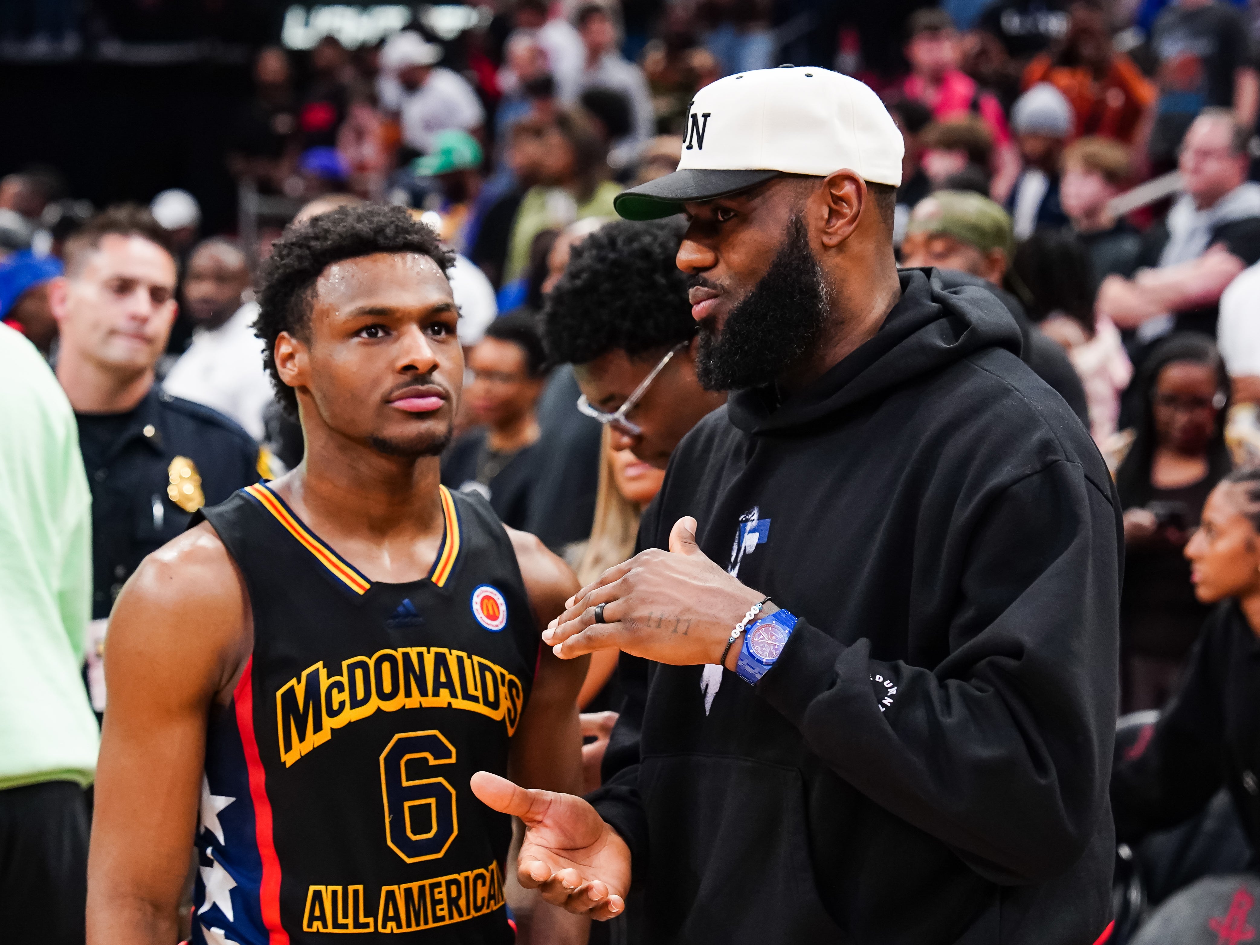 LeBron and son Bronny James