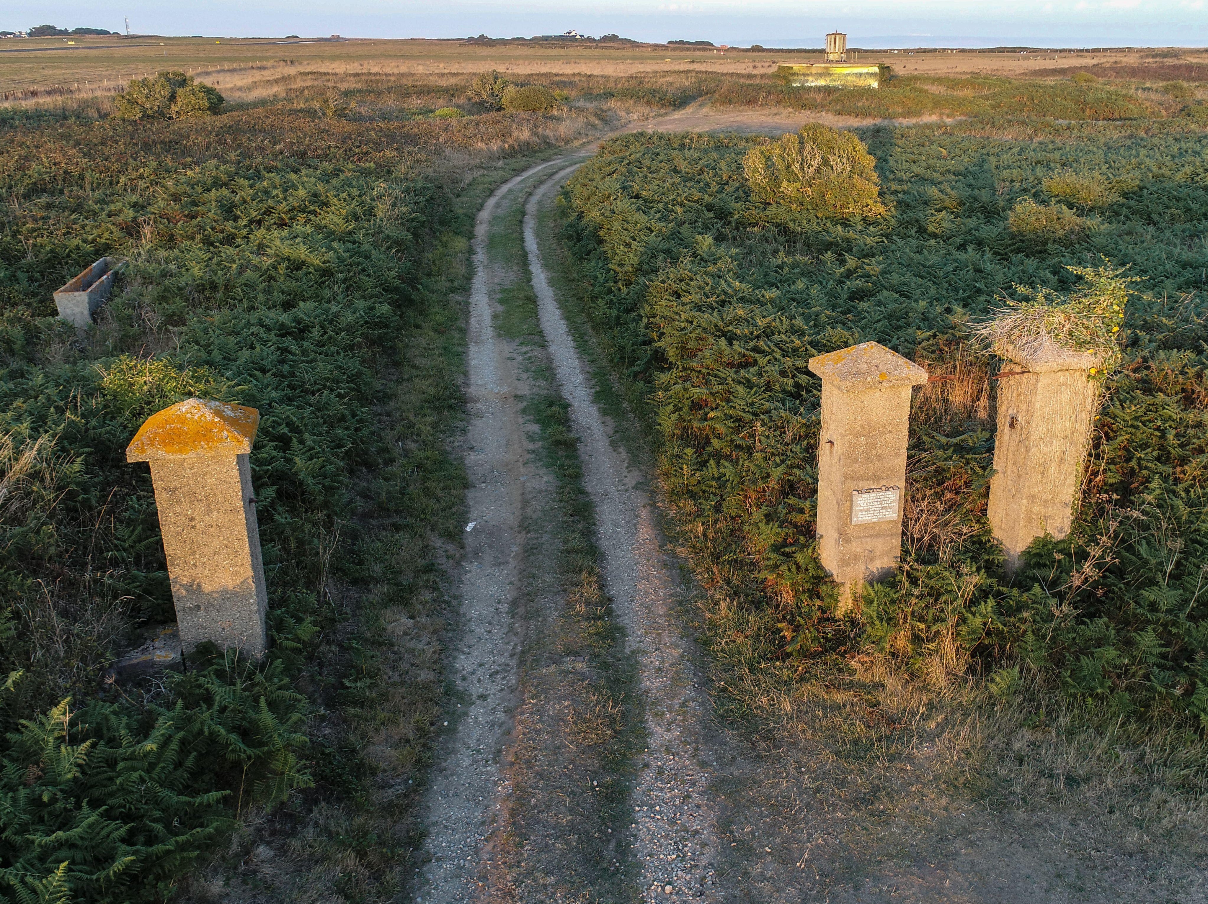 The surviving gates of SS Lager Sylt on Alderney