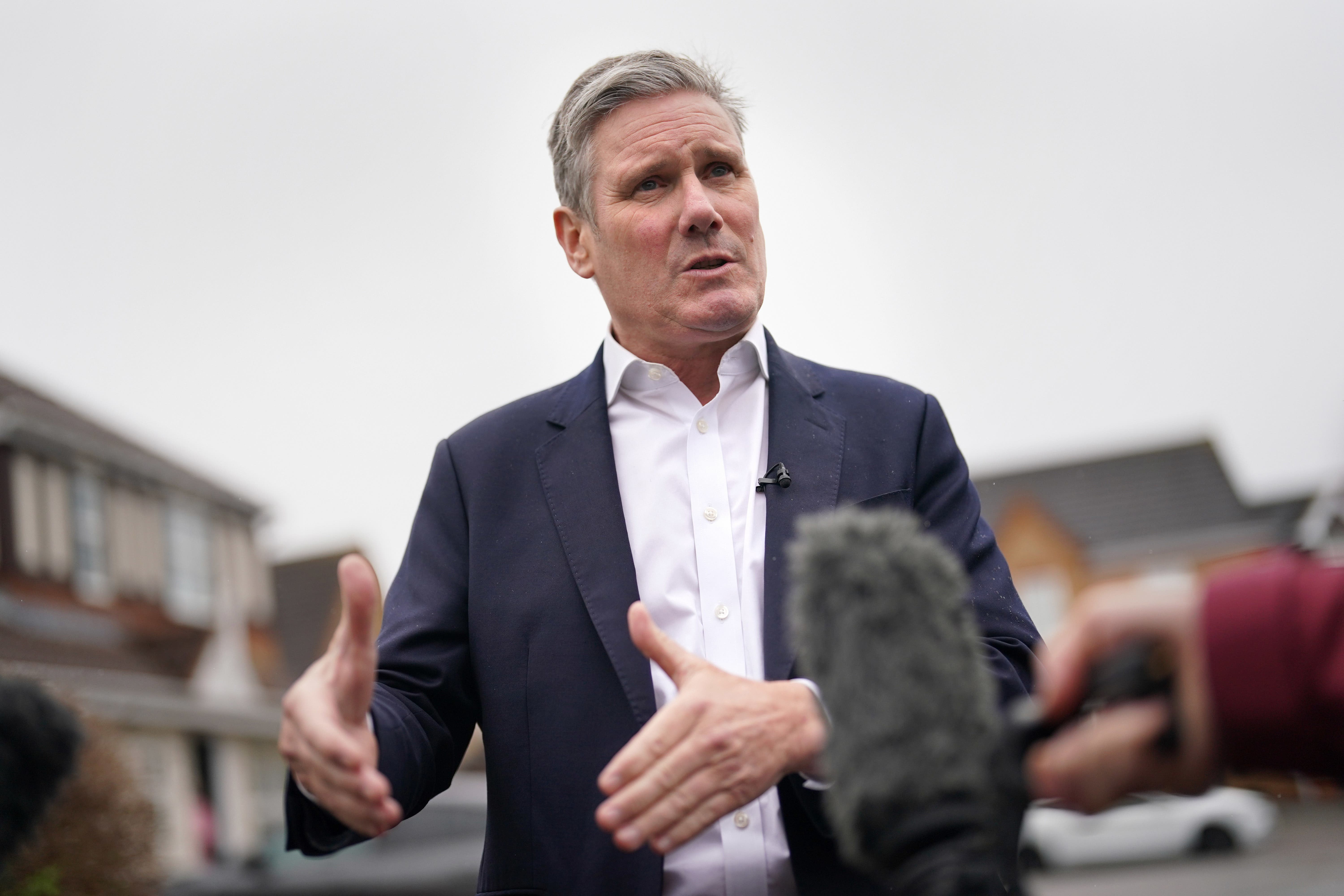 Labour leader Sir Keir Starmer said his party will modernise gender recognition laws while protecting women’s spaces (Jacob King/PA)