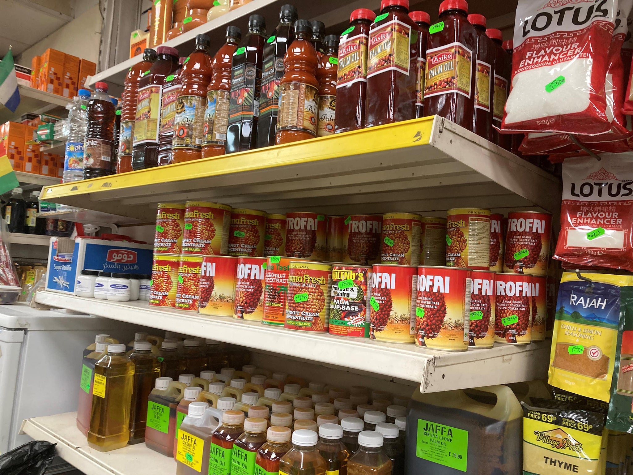 Sierra Leonean staples, including red palm oil