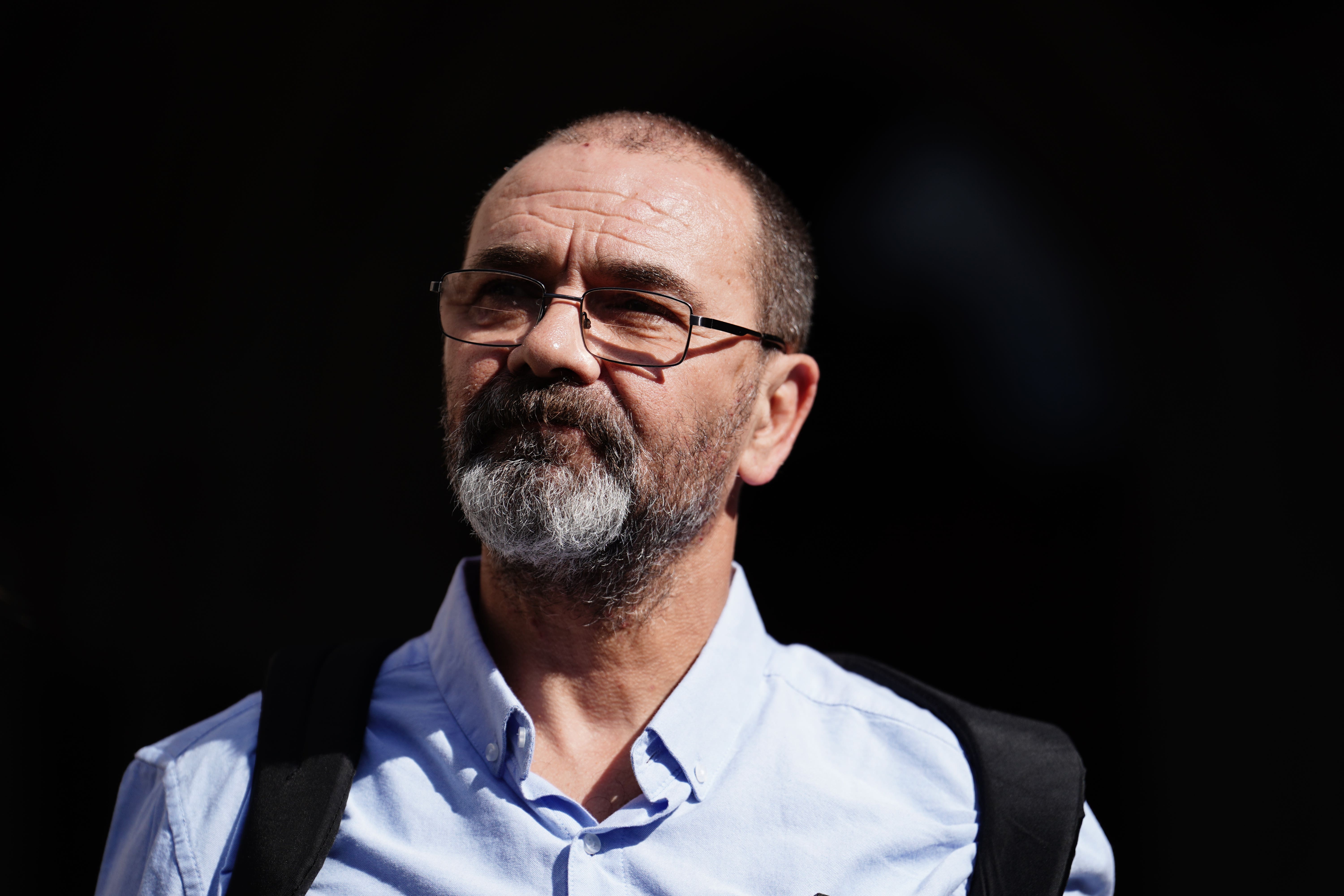 Andrew Malkinson arrives at the Royal Courts of Justice in London (Jordan Pettitt/PA)