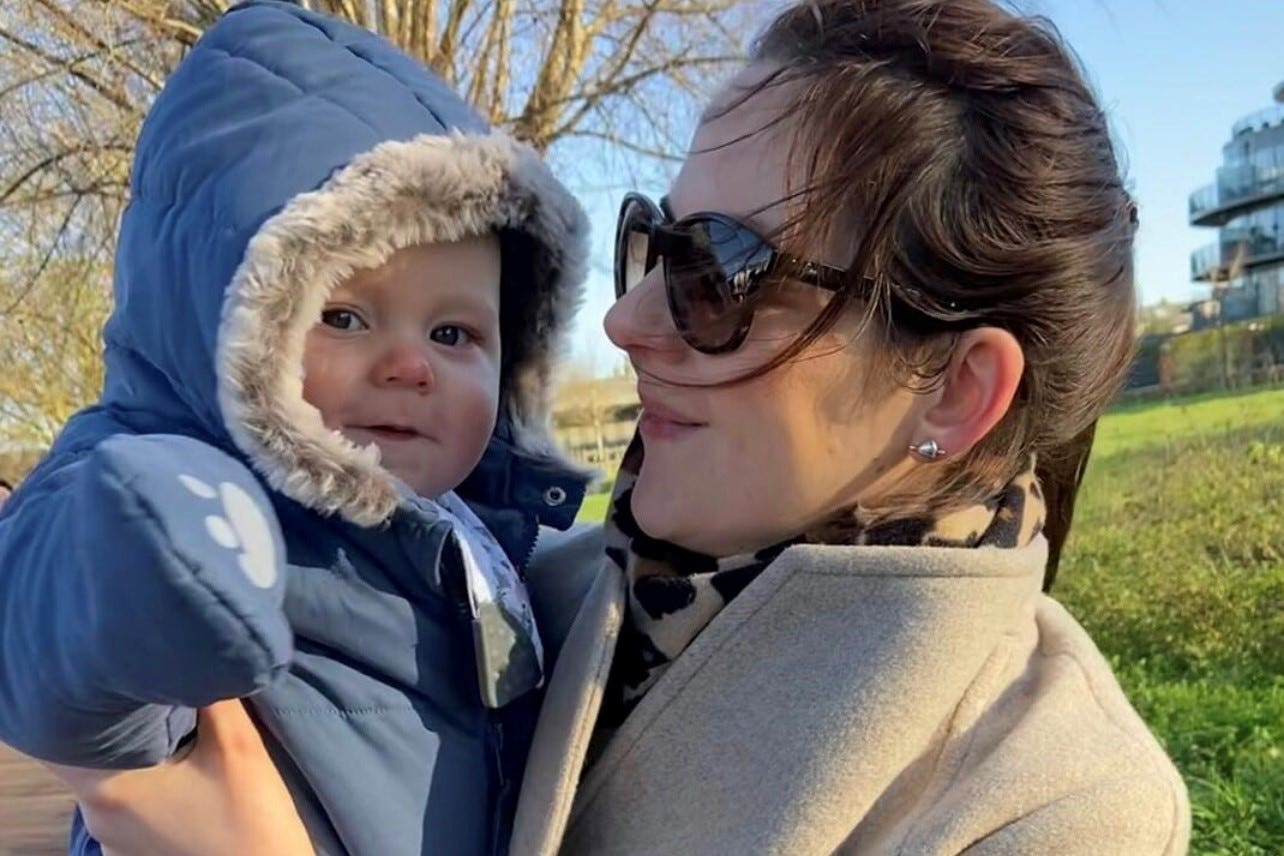 Five-month-old Louis Thorold with his mother Rachael Thorold (Cambridgeshire Police/PA)