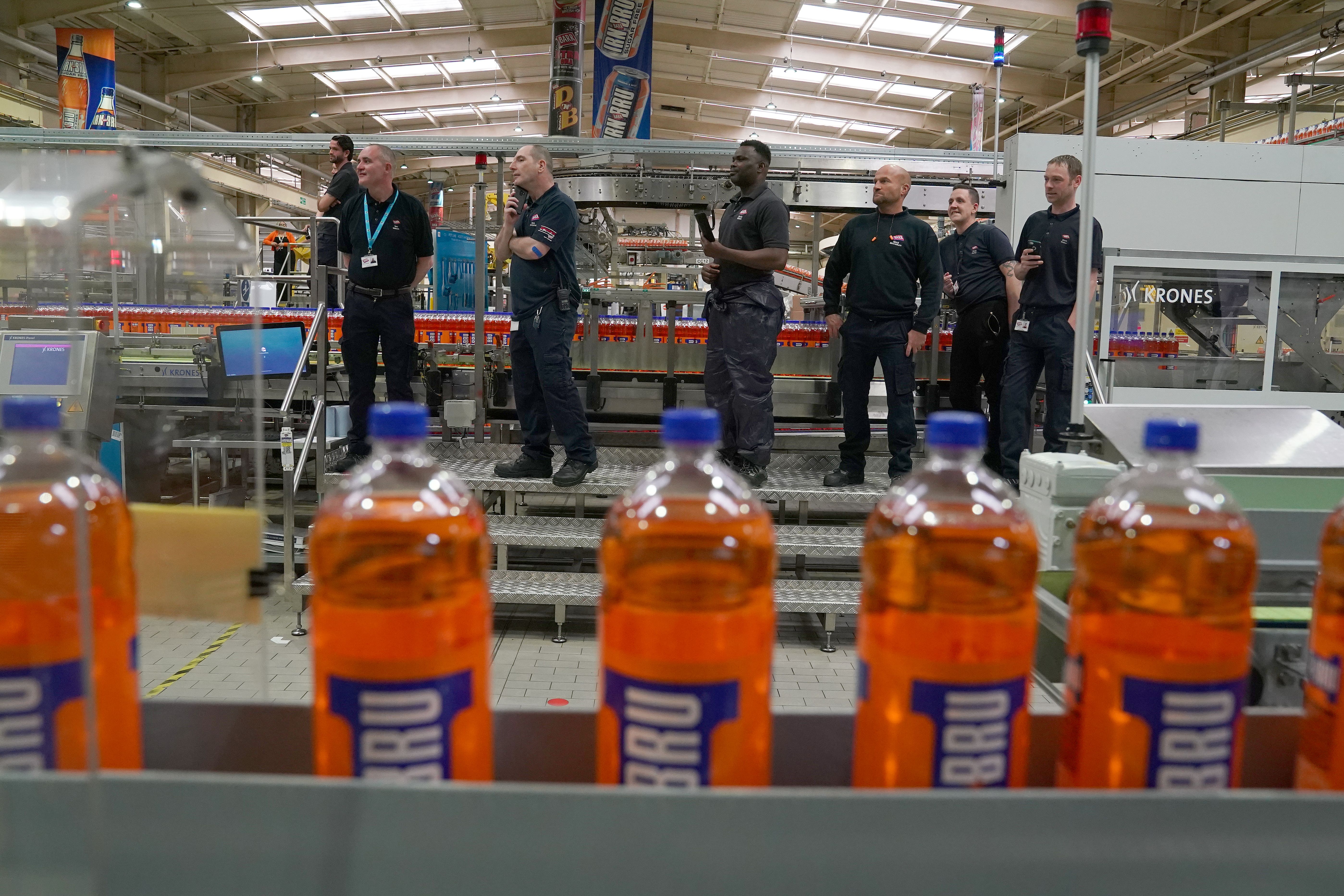 The dispute centres on the AG Barr production and distribution centre in Cumbernauld, North Lanarkshire (Andrew Milligan/PA)