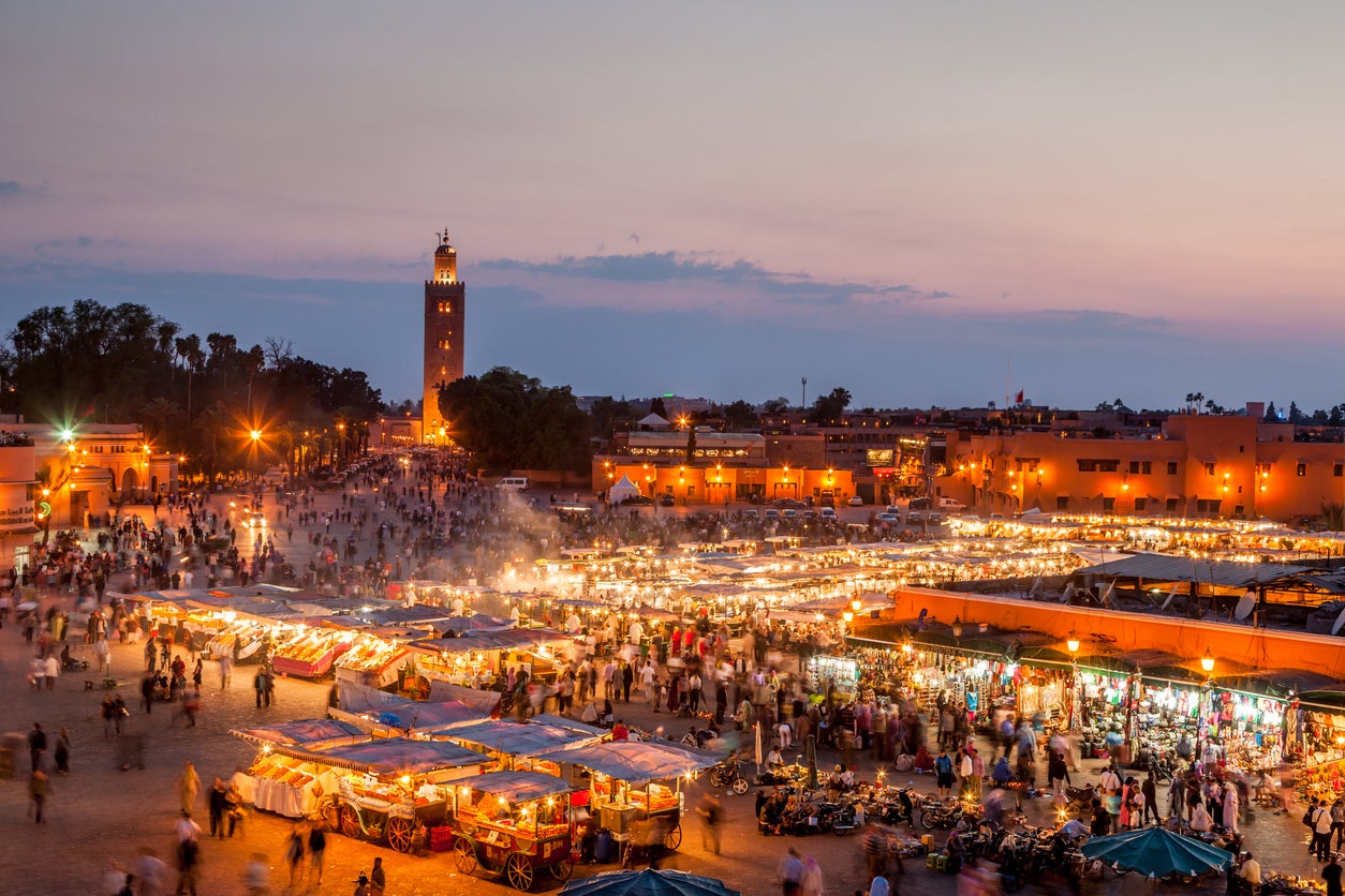 October temperatures in Marrakesh are akin to summer temperatures in various parts of Europe