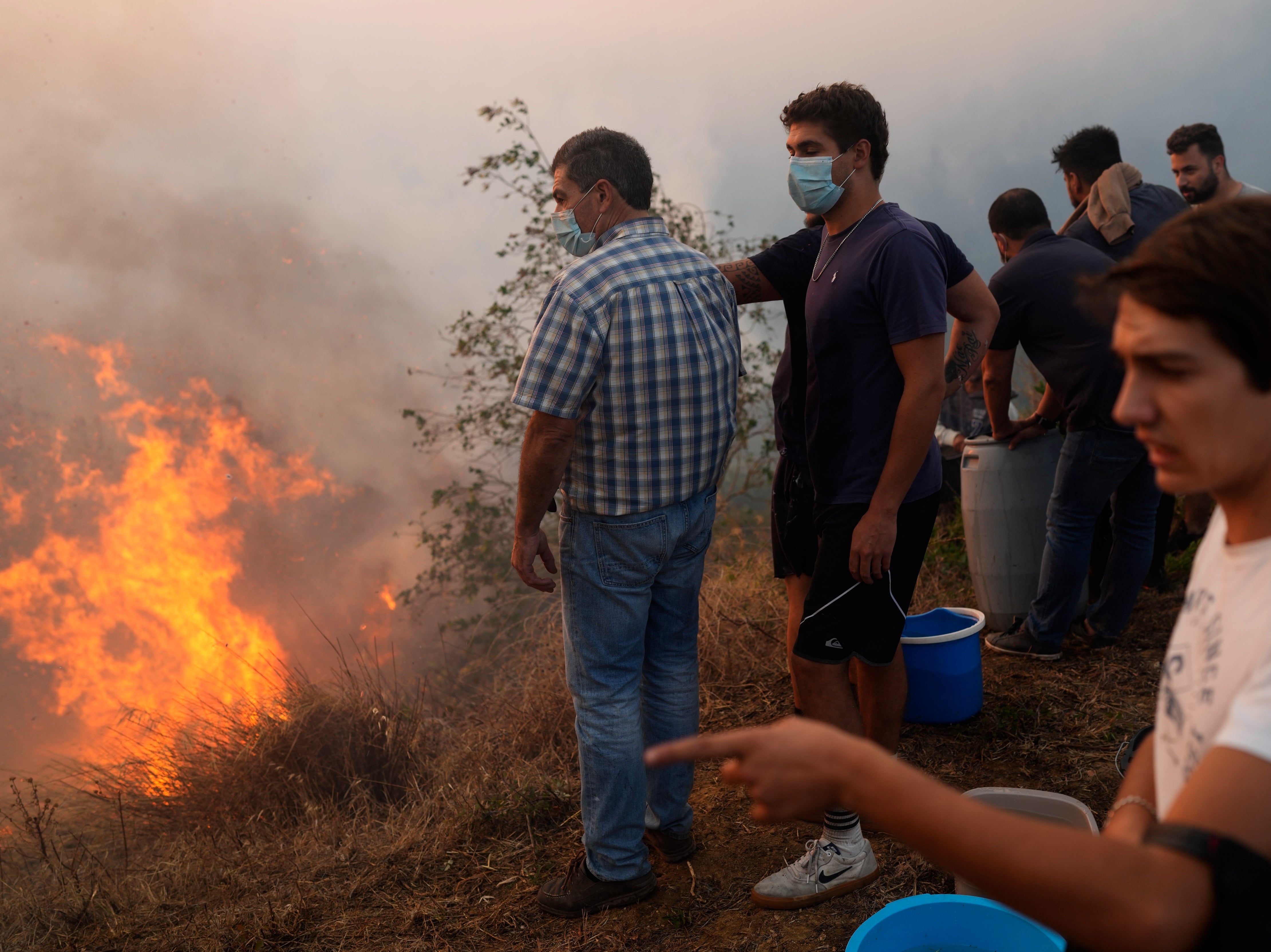Greece fires – live: Nine European nations battle blazes as Met Office warns UK could be next