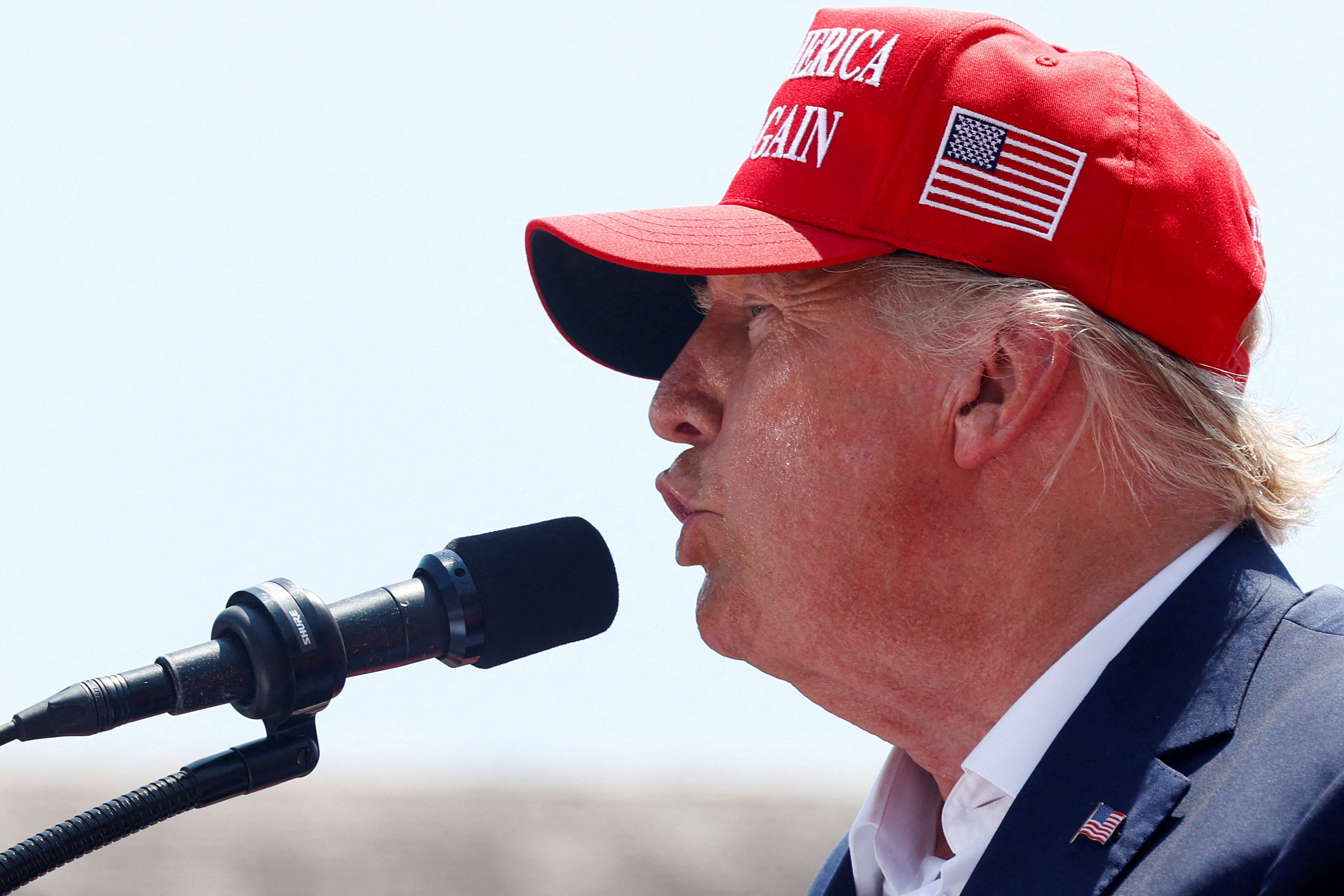 Donald Trump at a rally in South Carolina earlier this month