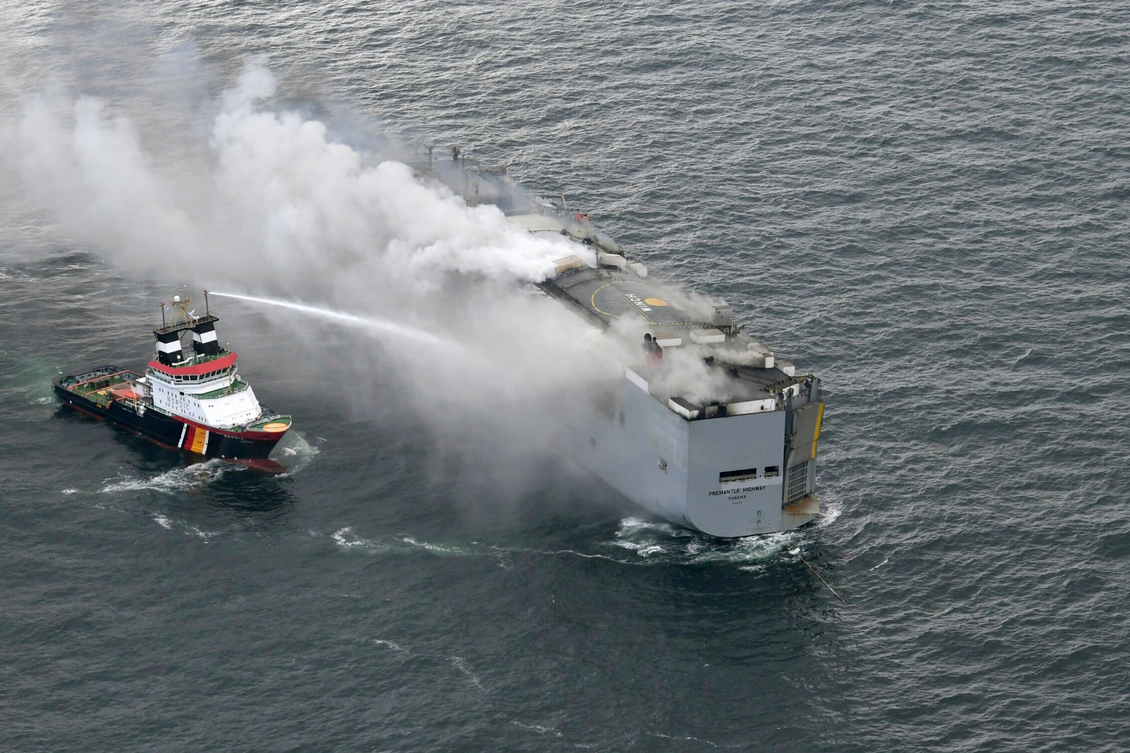 Netherlands Cargo Ship Fire