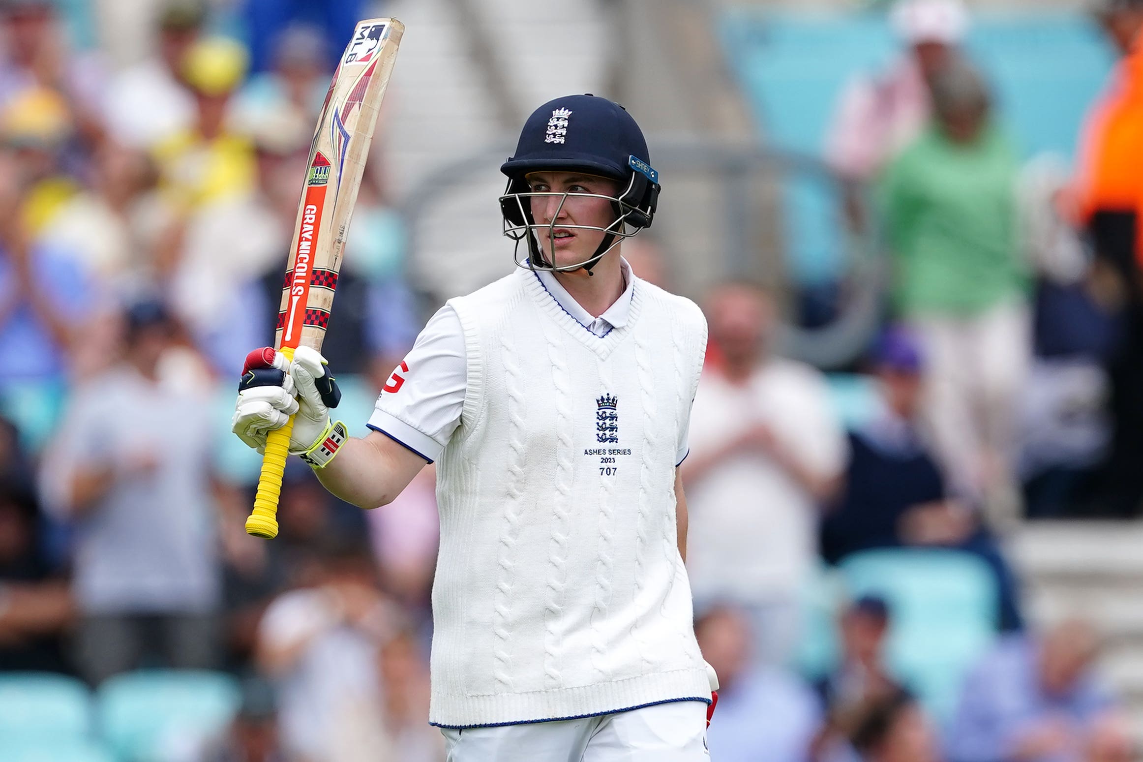 Harry Brook made his fourth half-century of the series (Mike Egerton/PA)