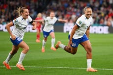 England vs Denmark LIVE: Women’s World Cup latest score as Lauren James curls in Lionesses opener