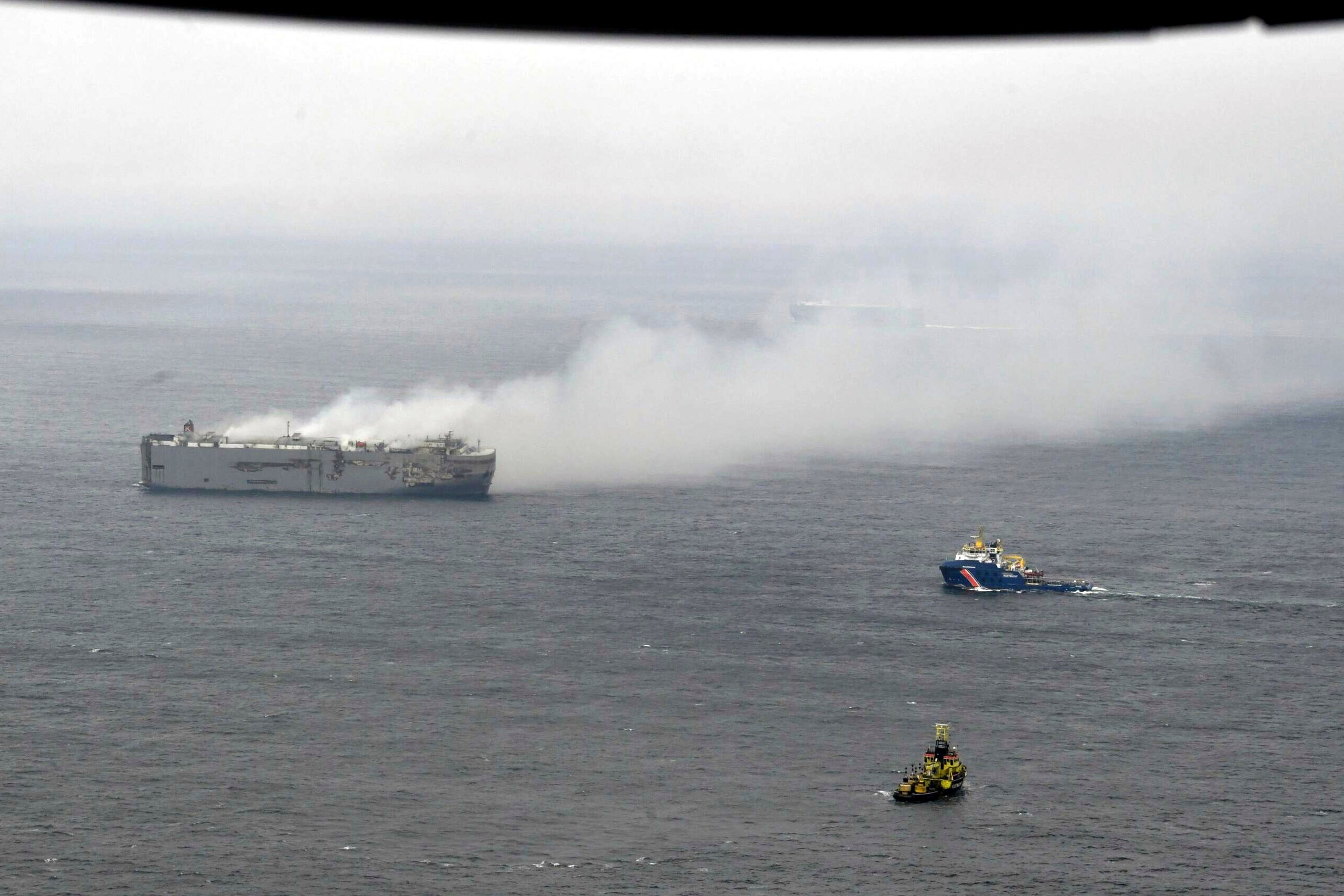 Netherlands Cargo Ship Fire