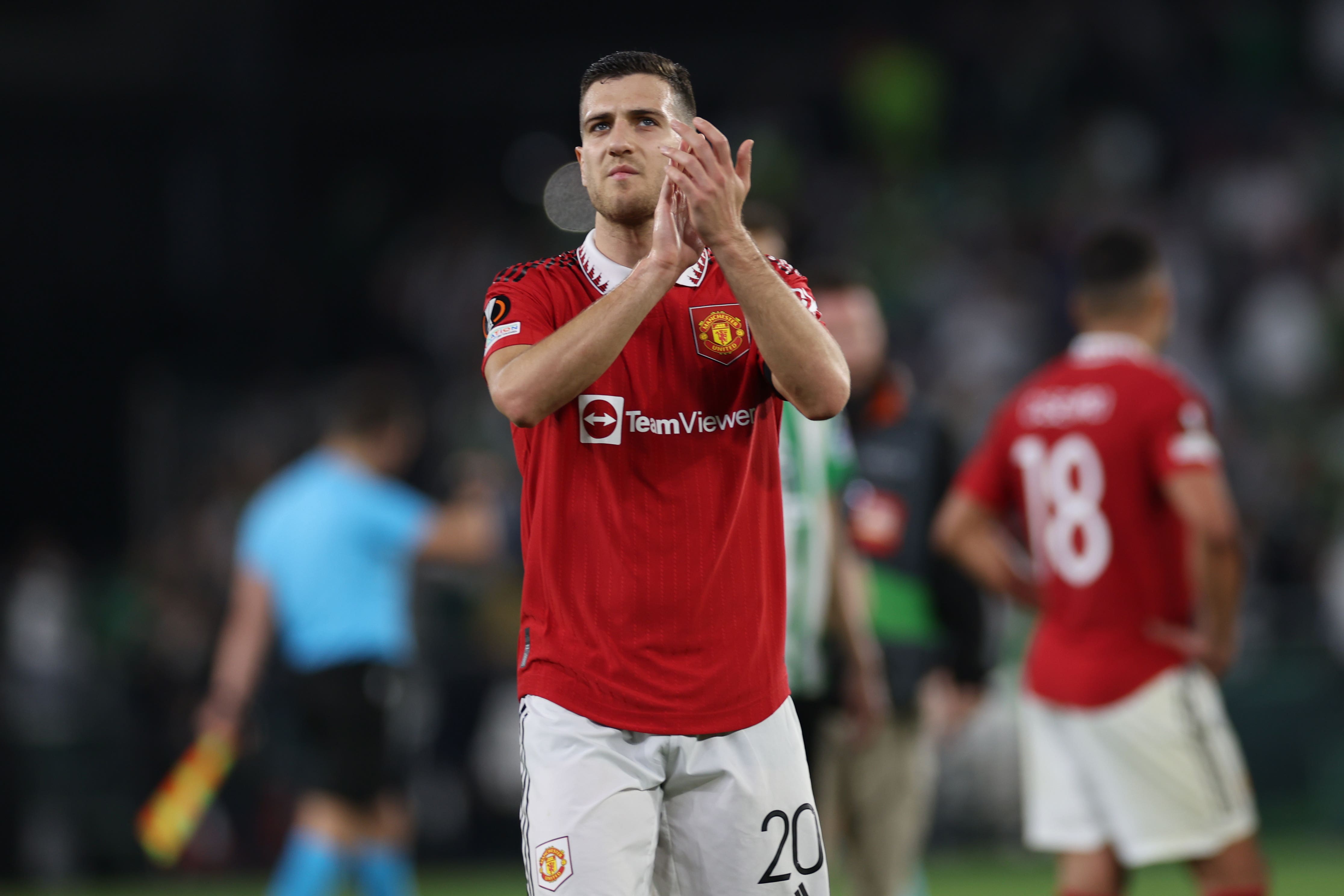 Manchester United’s Diogo Dalot recently extended his deal at the club (Isabel Infantes, PA)