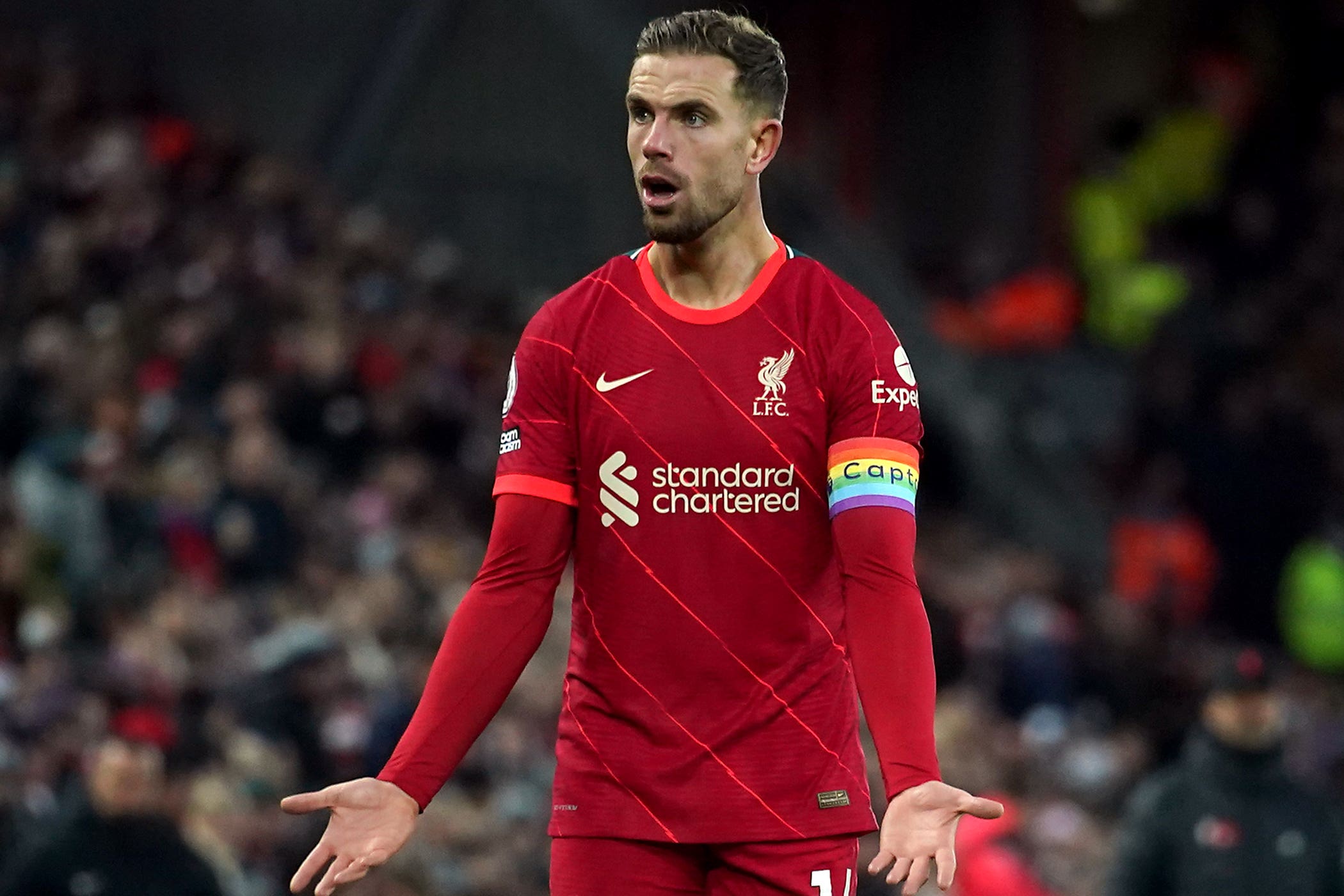 Jordan Henderson has left Liverpool (Peter Byrne/PA)