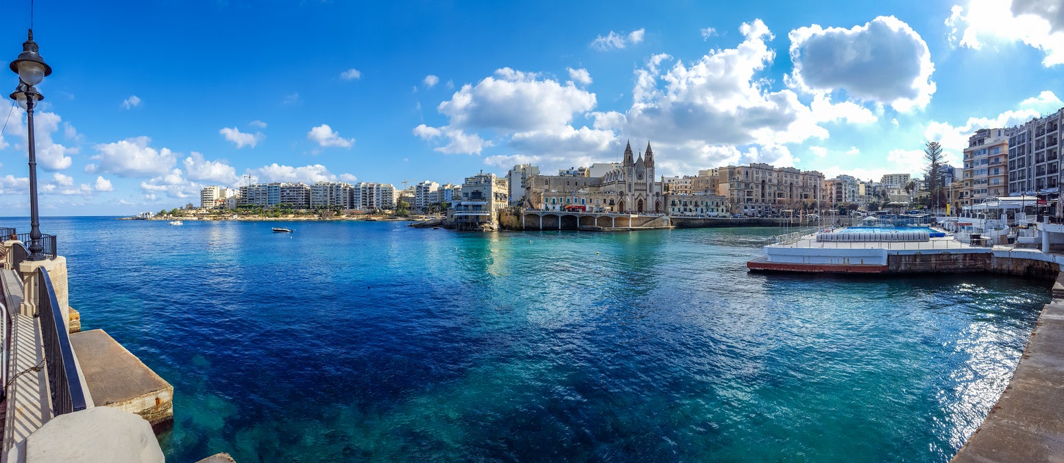 St Julian’s Bay is one of the most popular areas of the city for days spent by the water