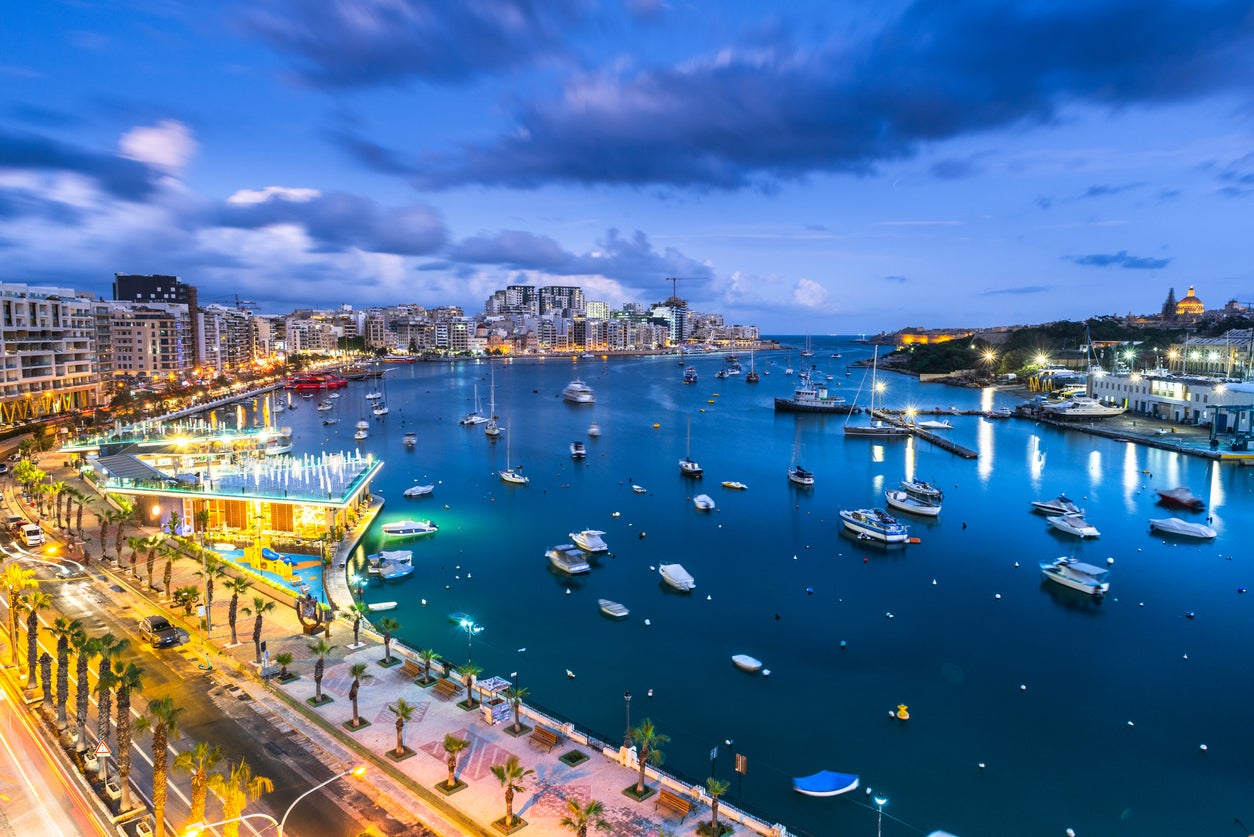 Sliema sits just across the water from Valletta