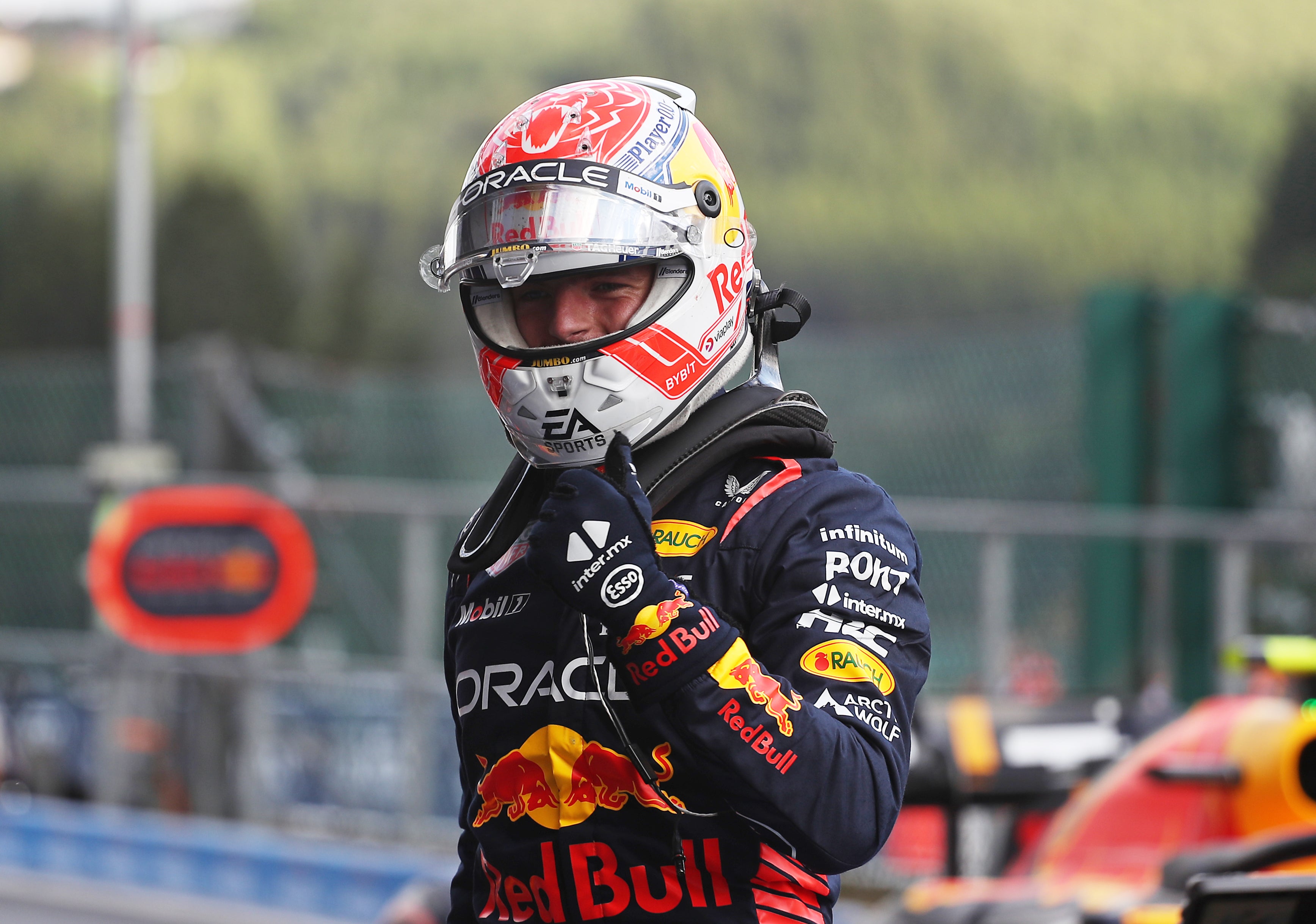 Max Verstappen qualified fastest but will start the Belgian Grand Prix from sixth