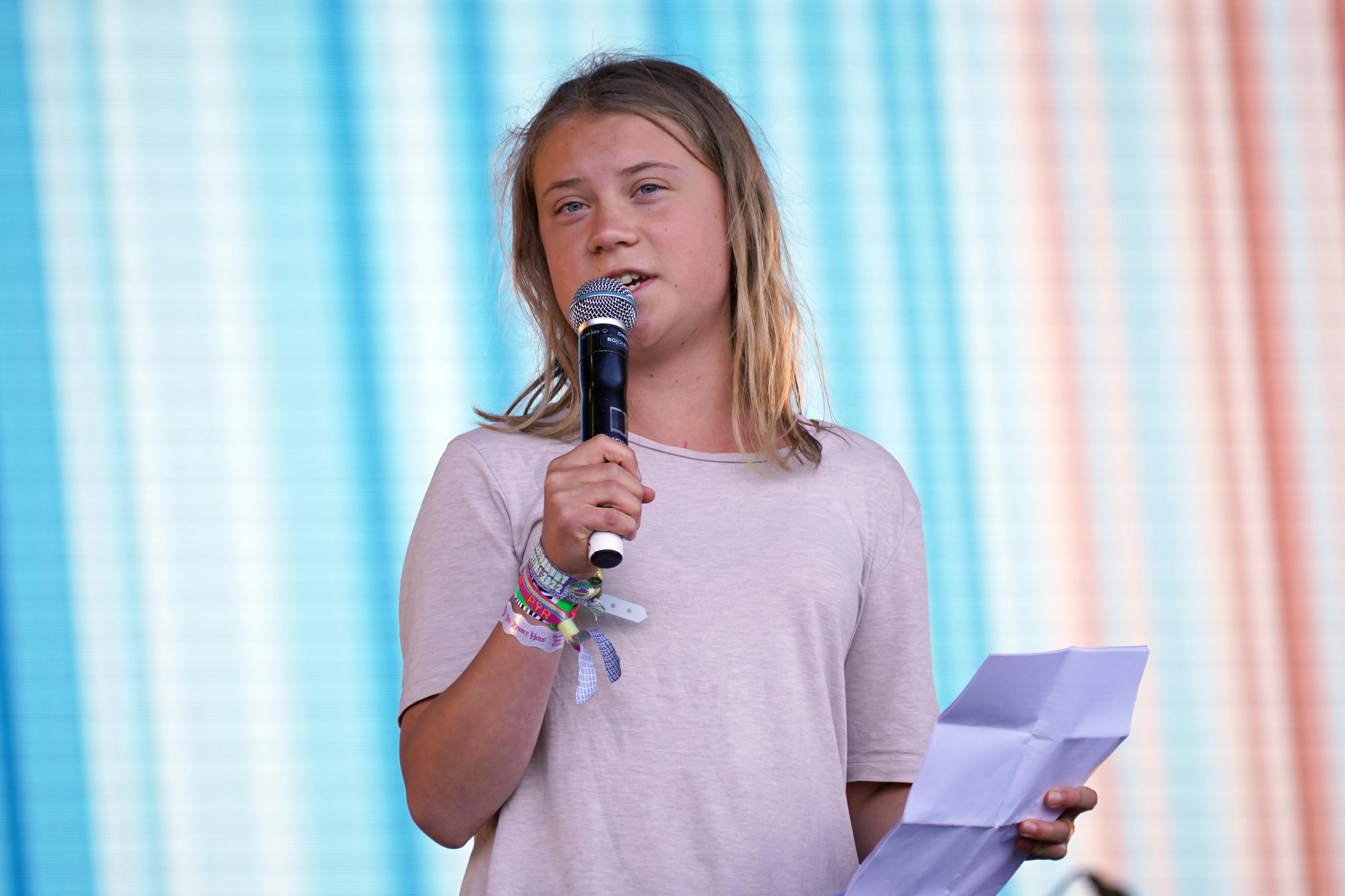 Climate activist Greta Thunberg, pictured at Glastonbury last year (Yui Mok/PA)