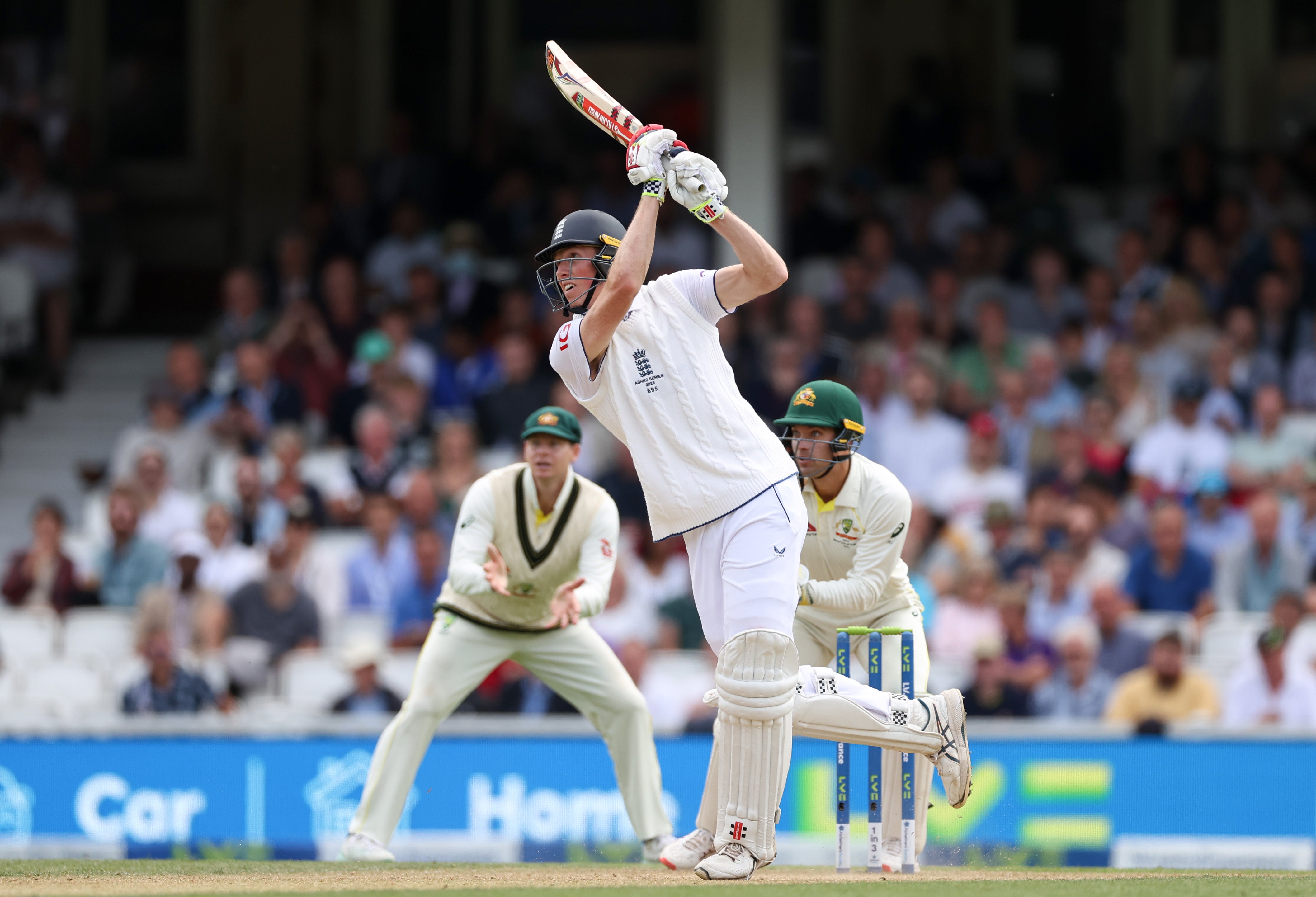 Zak Crawley provided the impetus for England in the morning session before finishing with 71