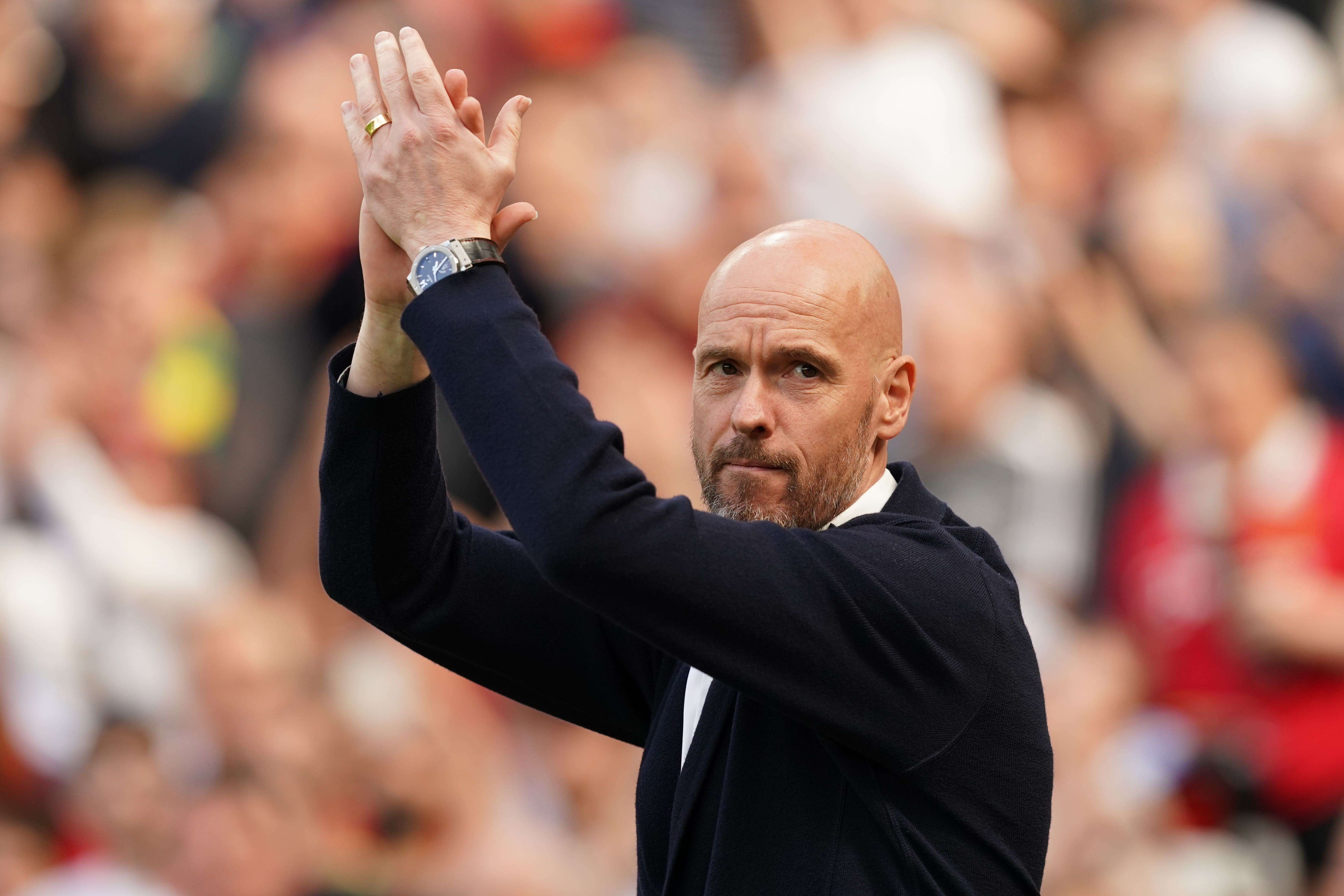 Manchester United head coach Erik ten Hag (Martin Rickett/PA)