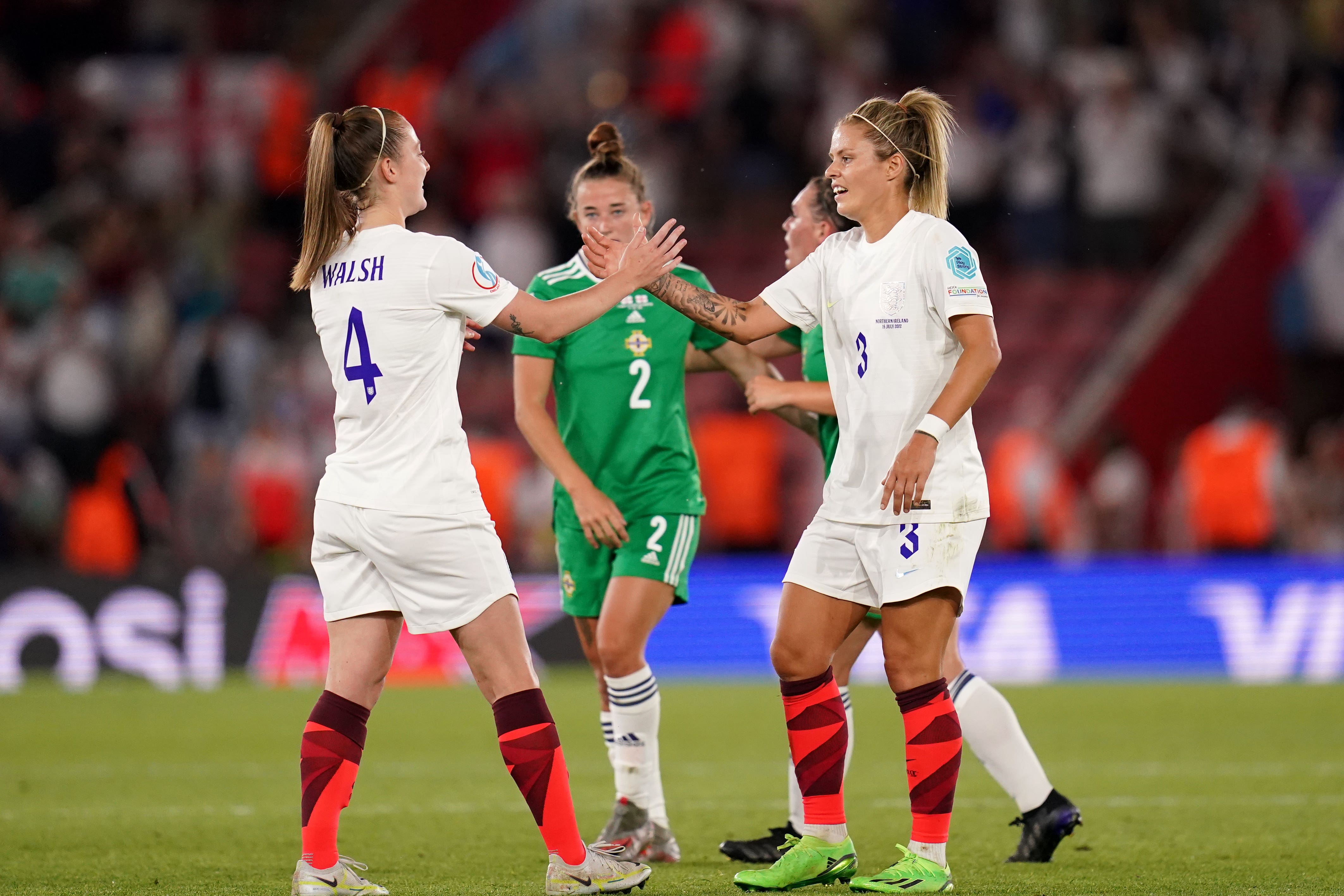 Rachel Daly (right) is confident England can cope without the injured Keira Walsh (John Walton/PA)