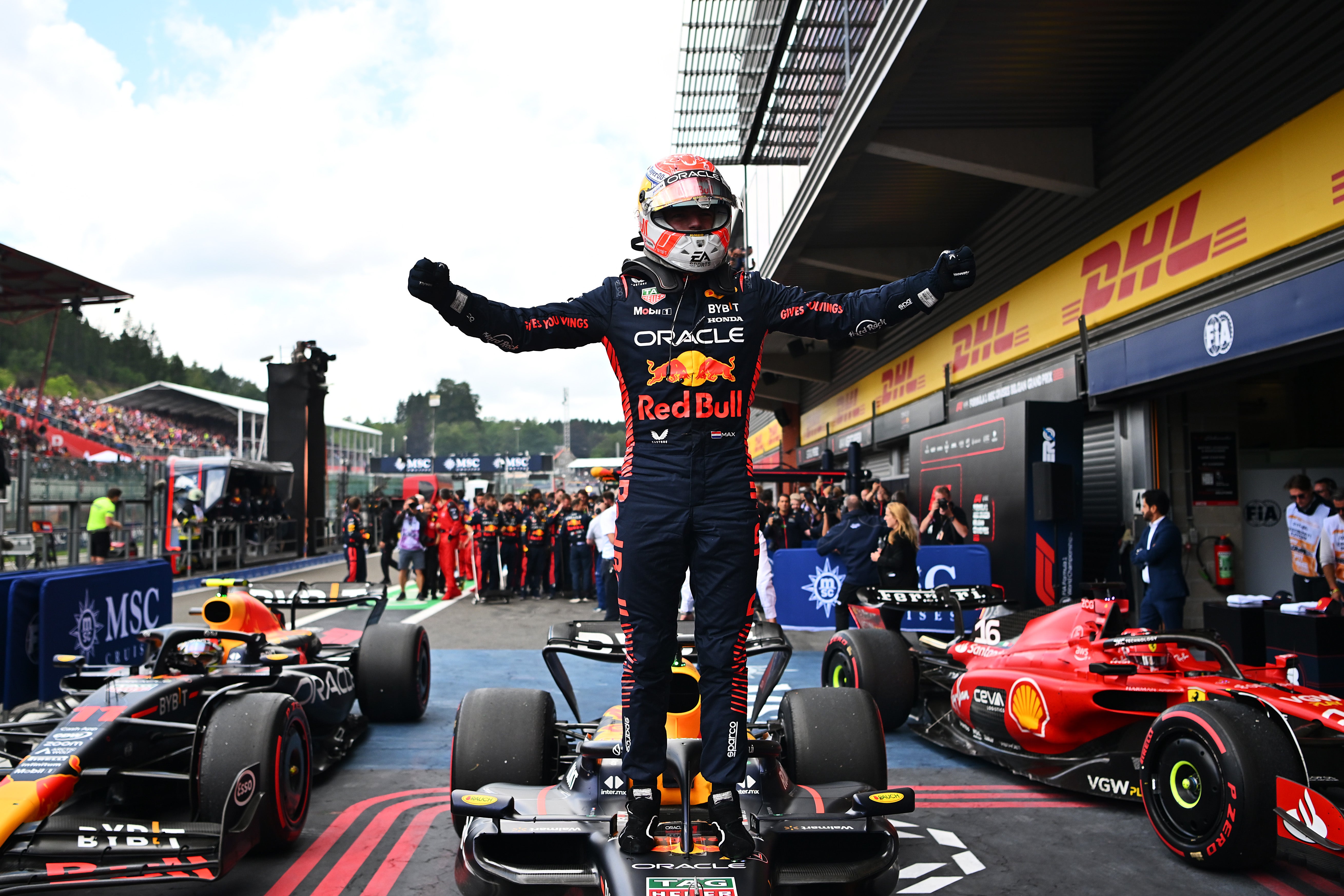 Verstappen won his eighth race in a row and is cruising to a third F1 world championship