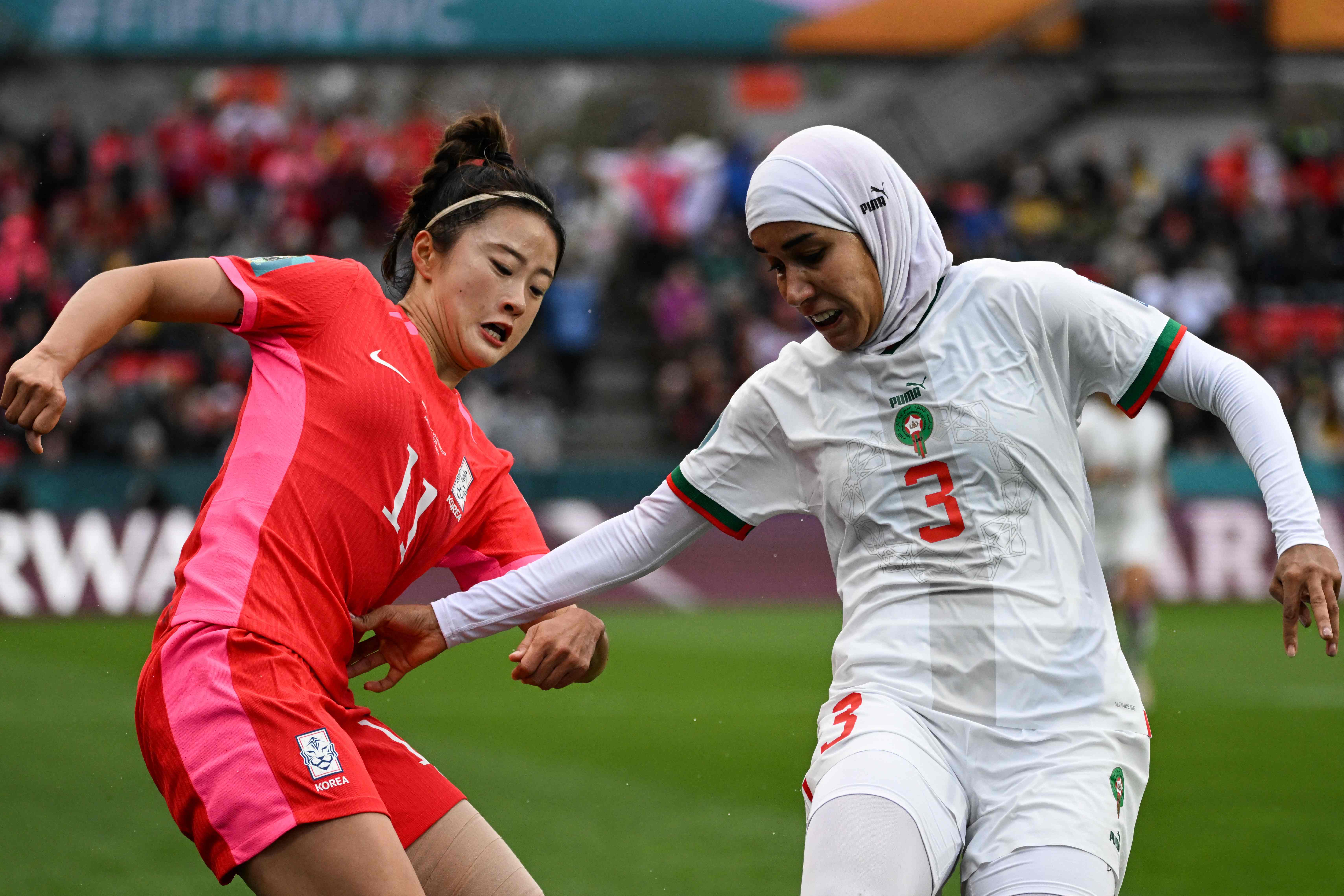 Nouhaila Benzina became the first player to wear a headscarf at the Women’s World Cup