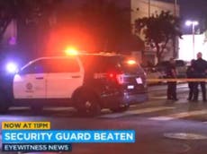 Hollywood nightclub death – latest: Security guard fatally beaten outside Dragonfly club as 11 suspects on run