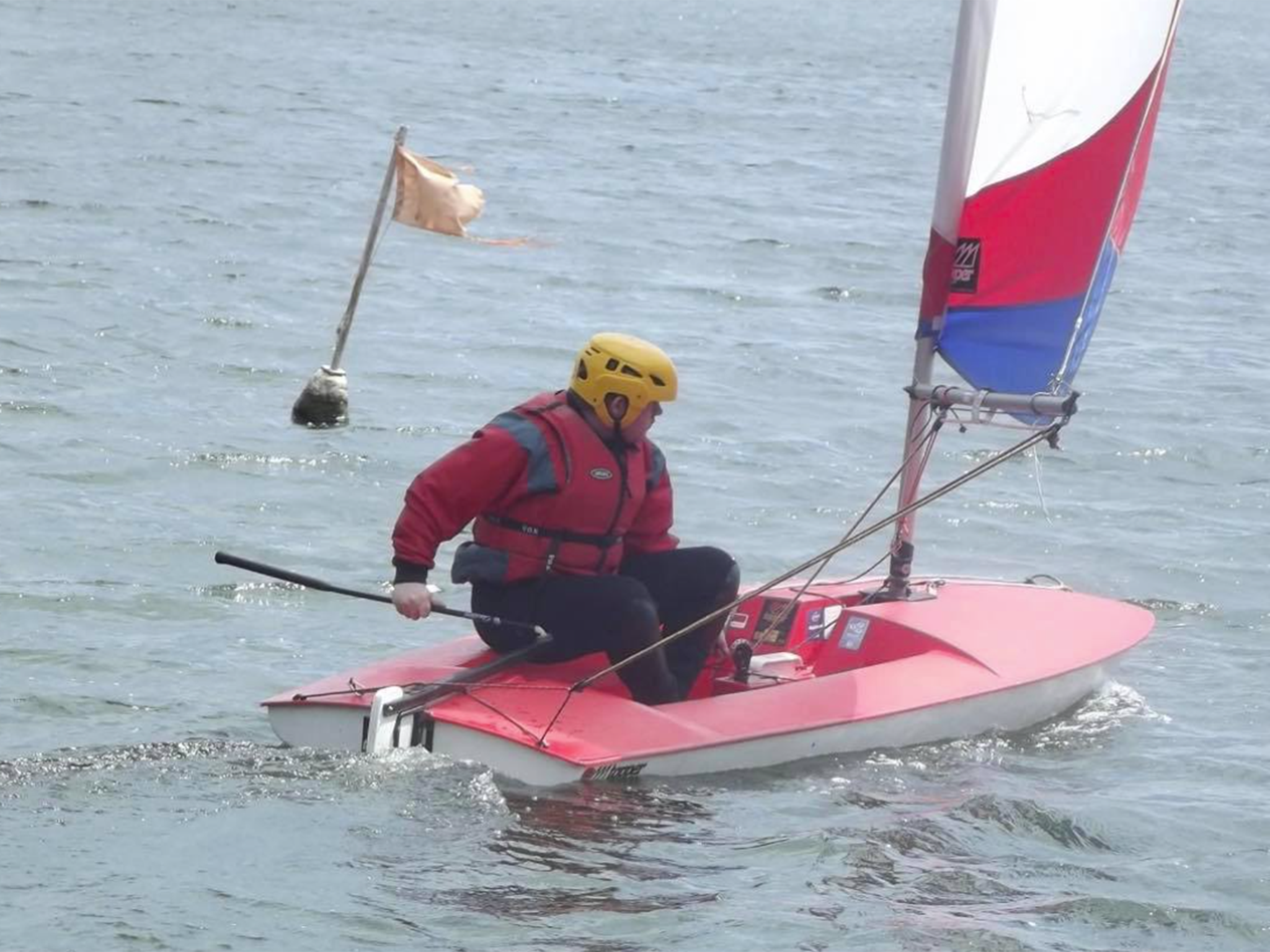 Nicholas on a sailing day with the 1st Heybridge Scout Group