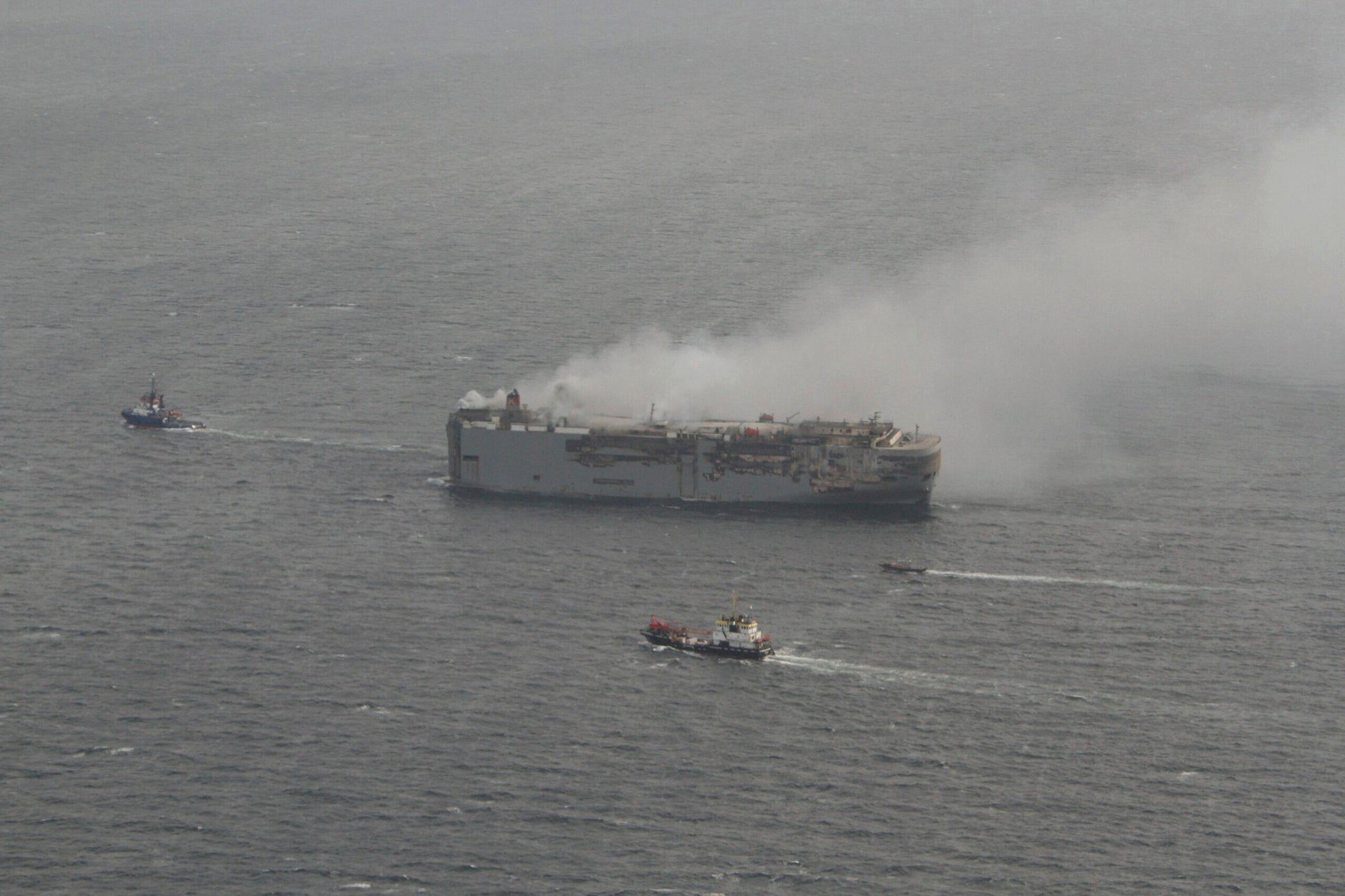 Netherlands Cargo Ship Fire