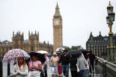 UK weather: Heavy rain, thunder and strong winds with ‘no signals’ for August heatwave