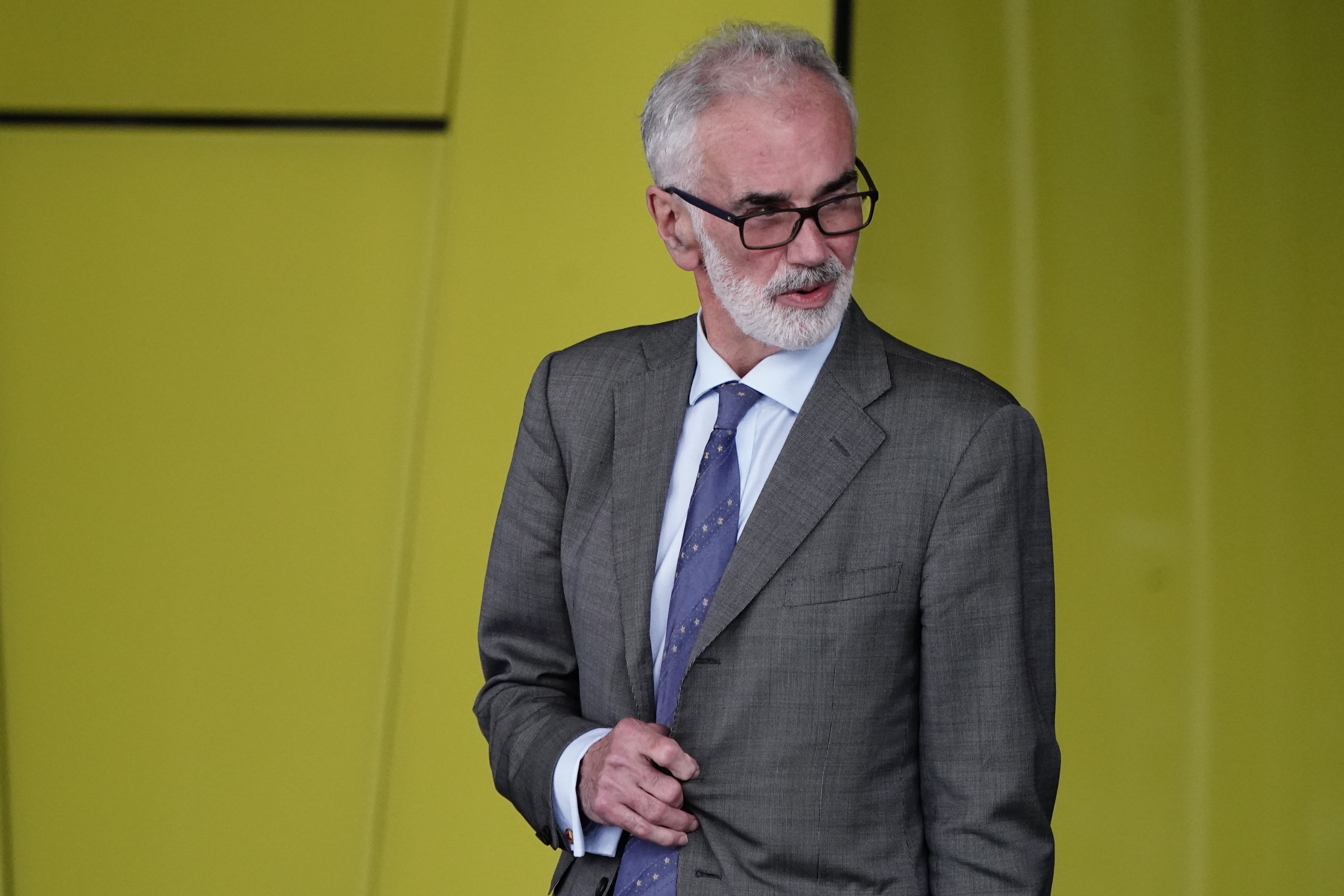 Commander Julian Bennett outside a Metropolitan Police misconduct hearing (Jordan Pettitt/PA)