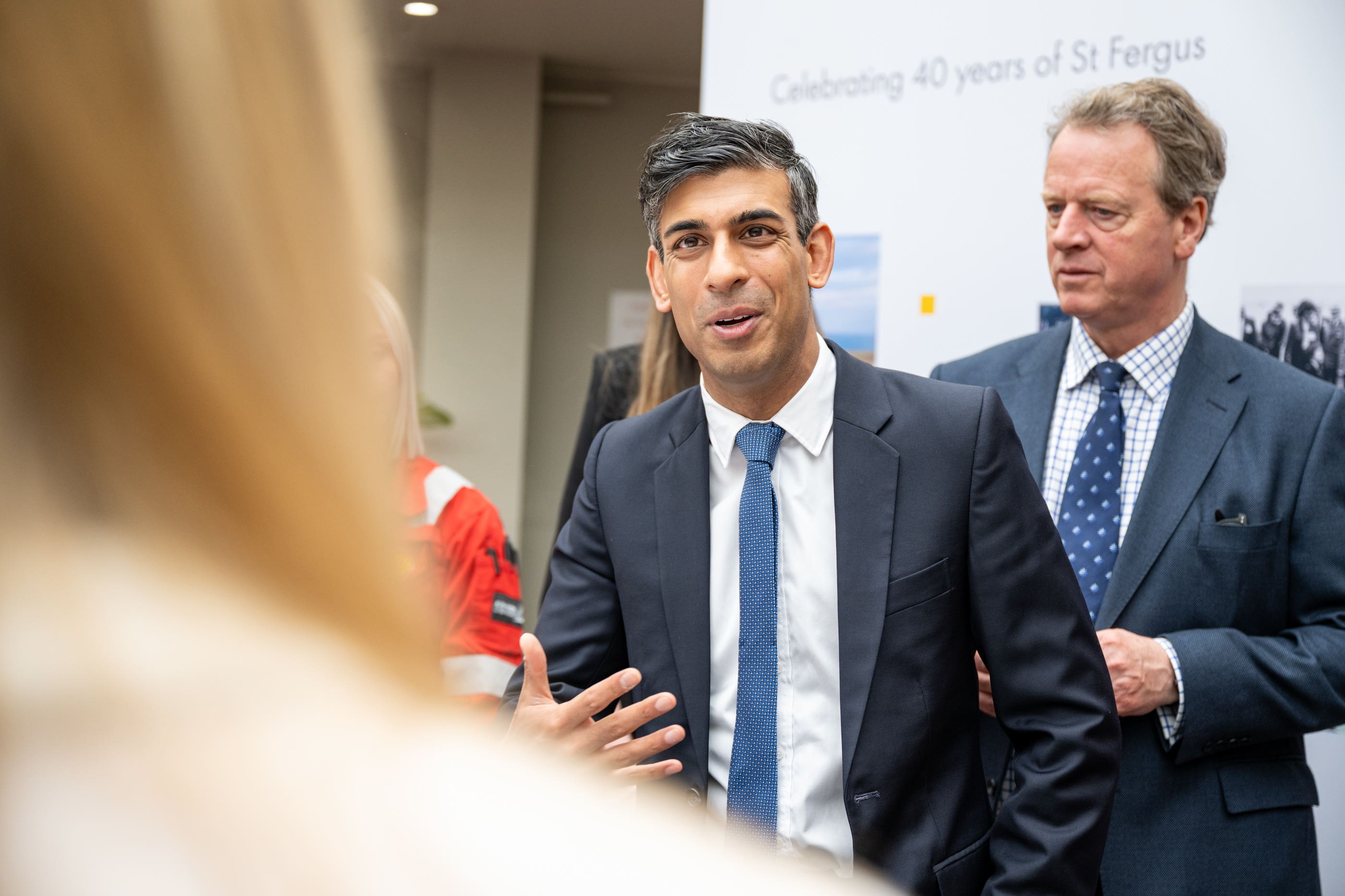 Rishi Sunak (left) and Alister Jack during a visit to Shell St Fergus Gas Plant in Peterhead, Aberdeenshire (Euan Duff/PA)