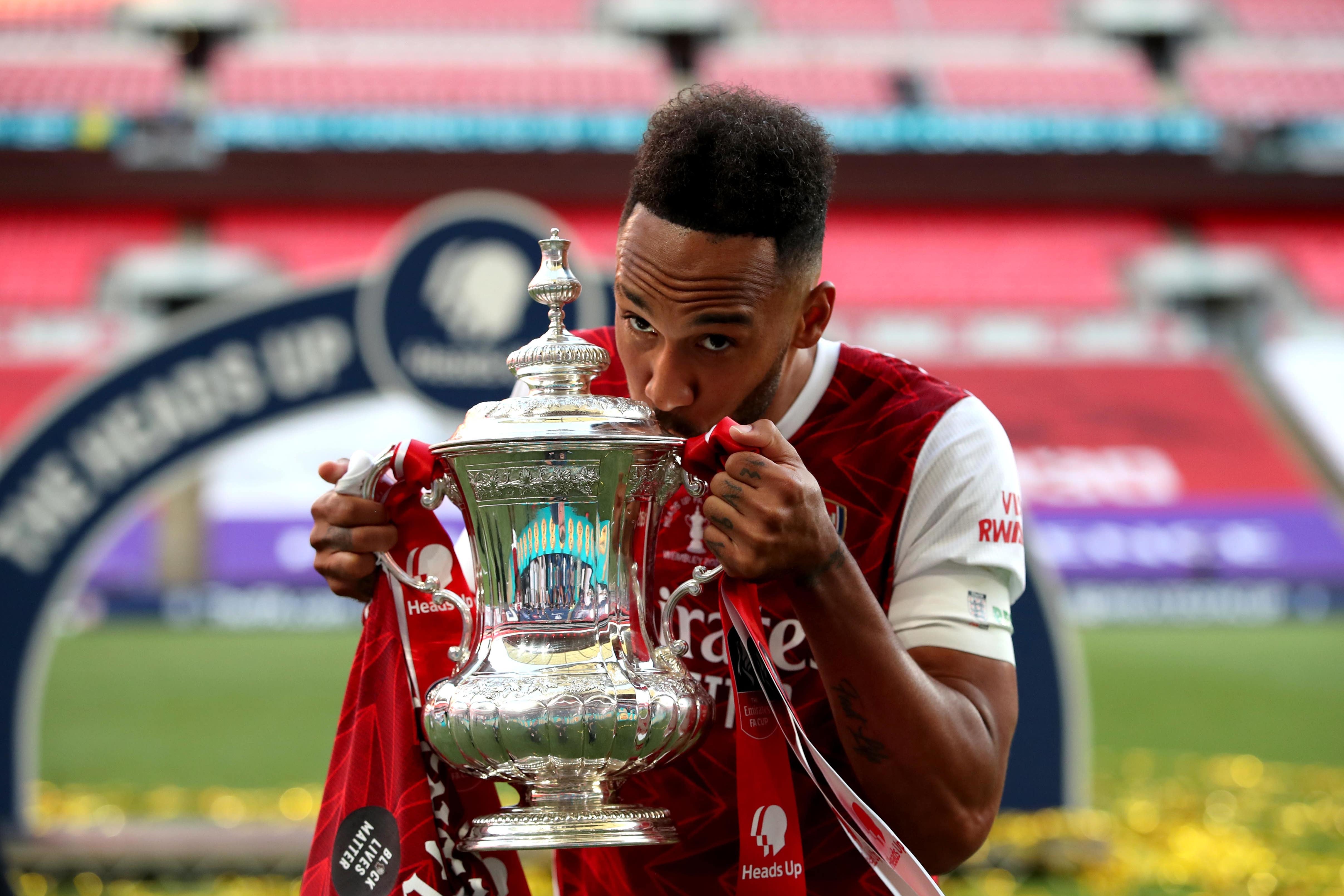 Pierre-Emerick Aubameyang inspired Arsenal to victory in the 2020 FA Cup final (Adam Davy/PA)