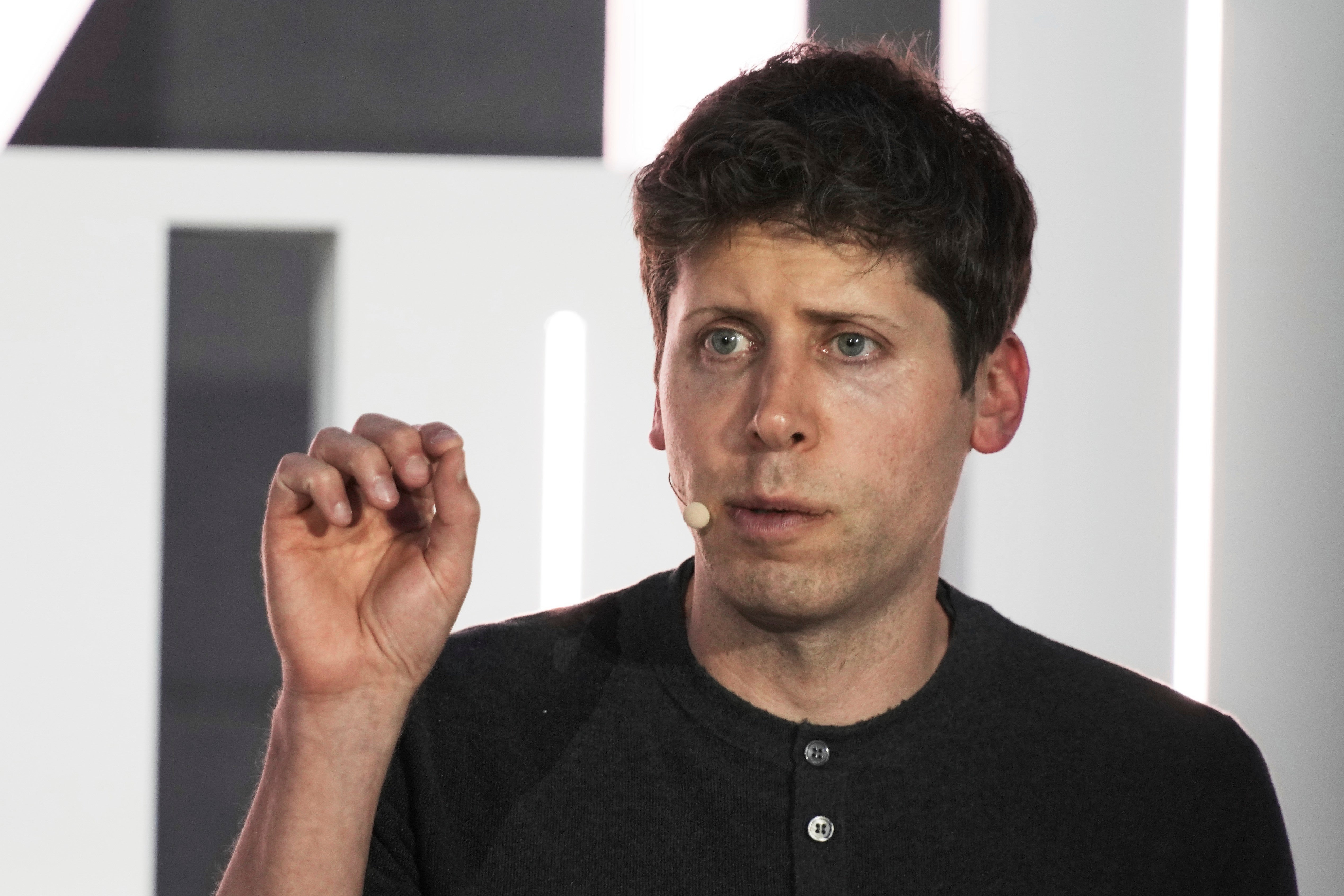 OpenAI CEO Sam Altman speaks in Abu Dhabi, United Arab Emirates, 6 June, 2023