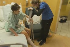 ‘I’m a mermaid now’: Shark skin used to restore child swimmer’s feet after car accident