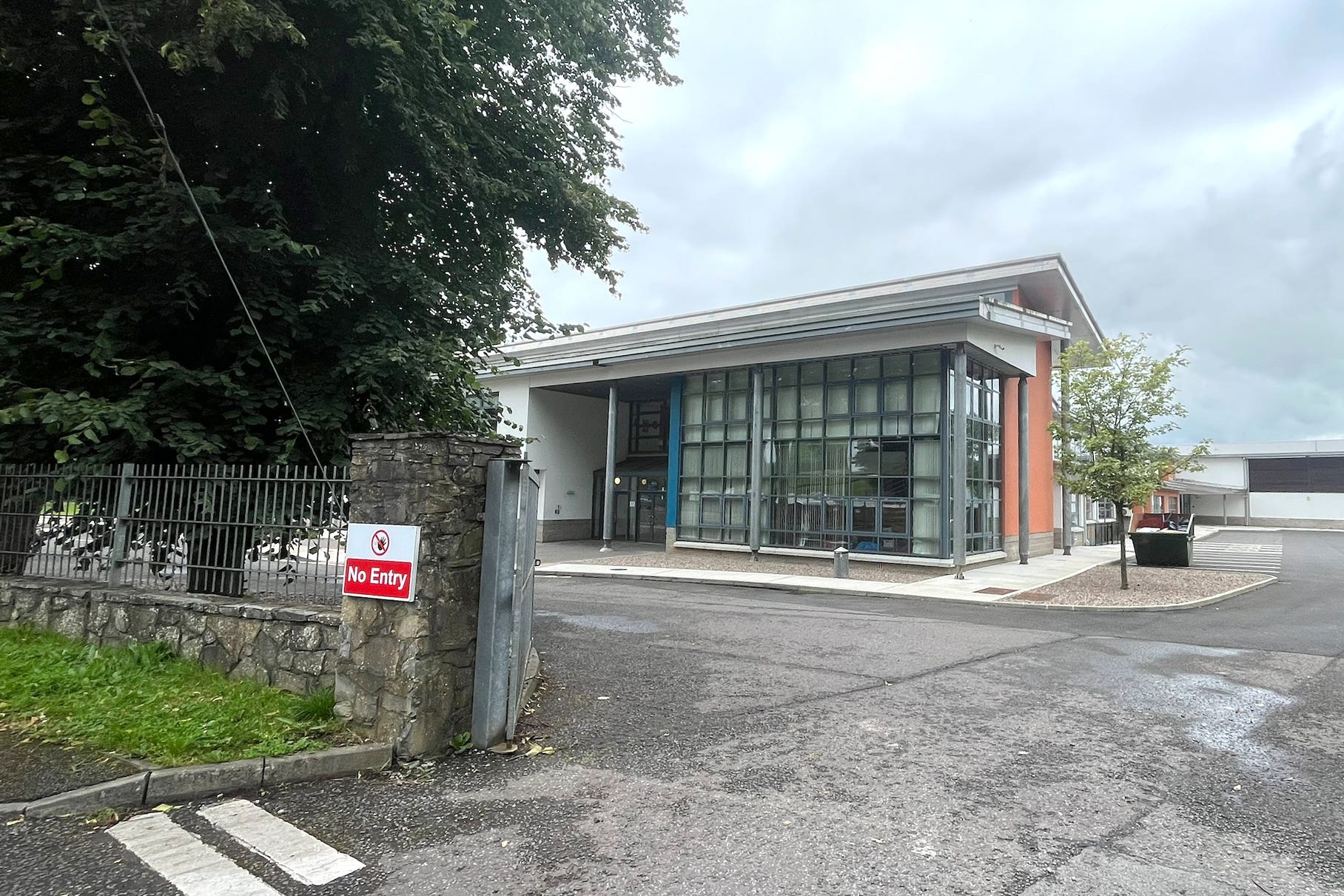 Largy College in Clones, Co Monaghan, has been devastated by the crash (Claudia Savage/PA)