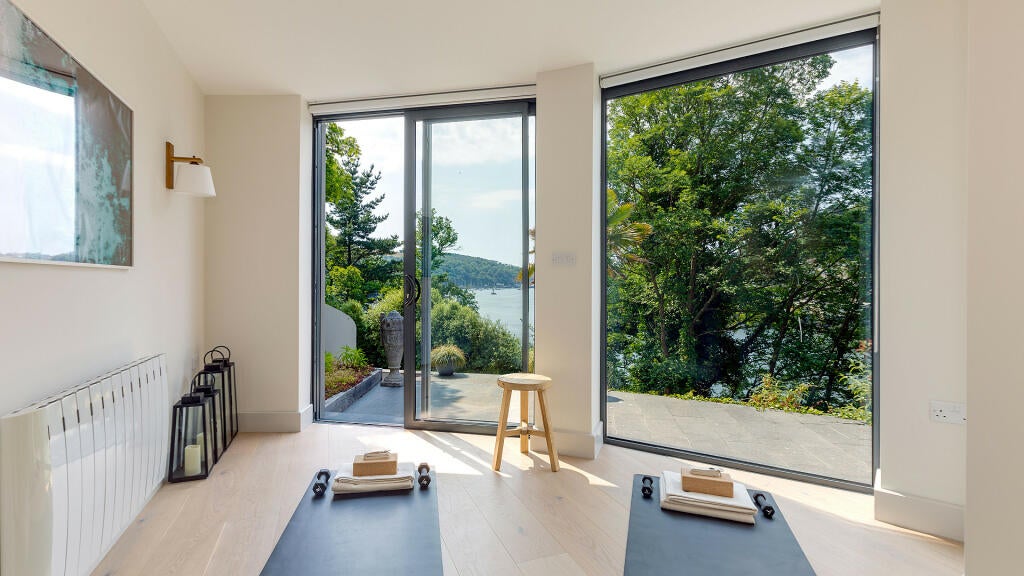 The £4.5M is accompanied by a private yoga studio