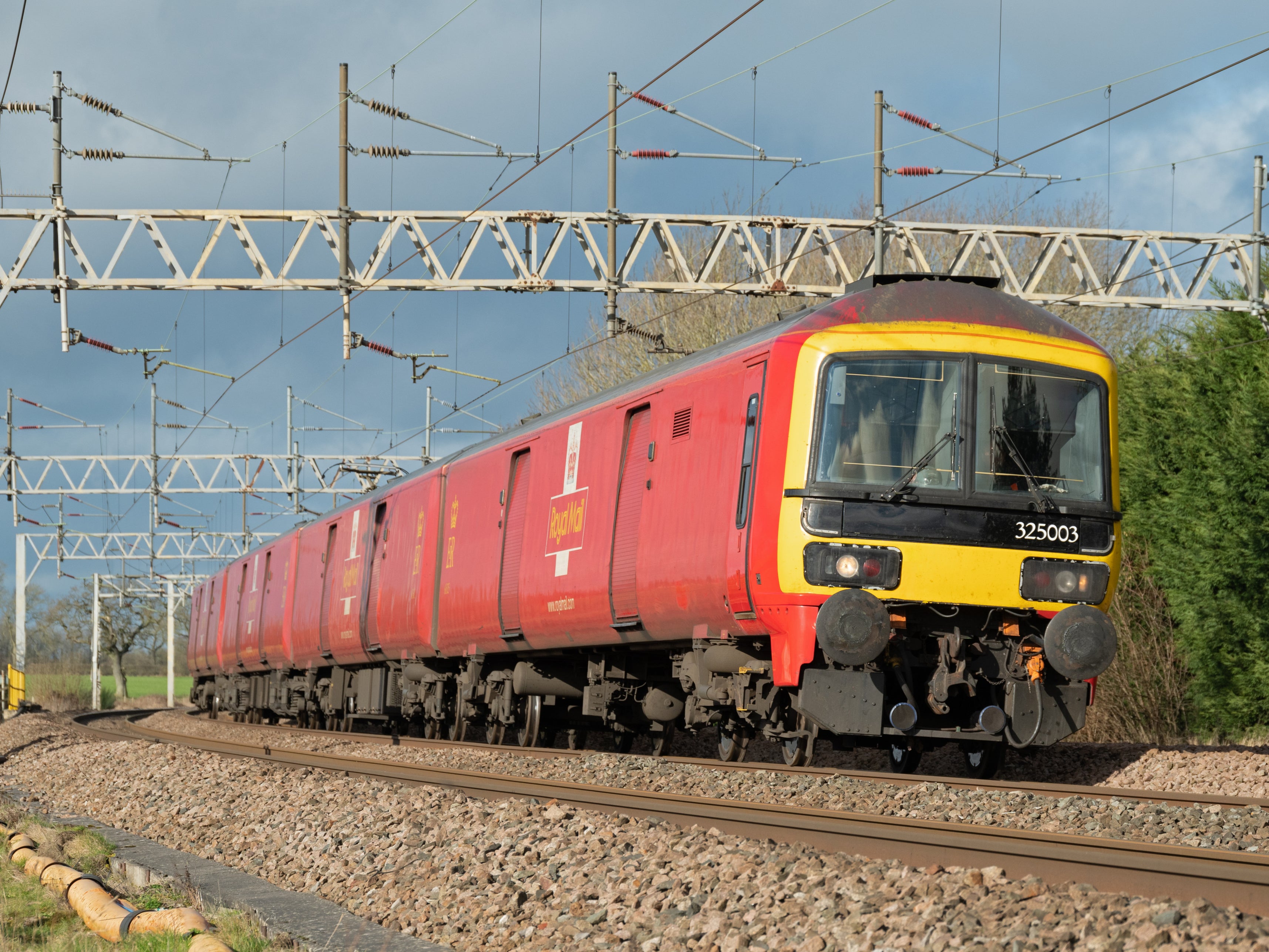 Two teenagers boarded the Royal Mail train after it came to a stop in a remote spot near Lockerbie