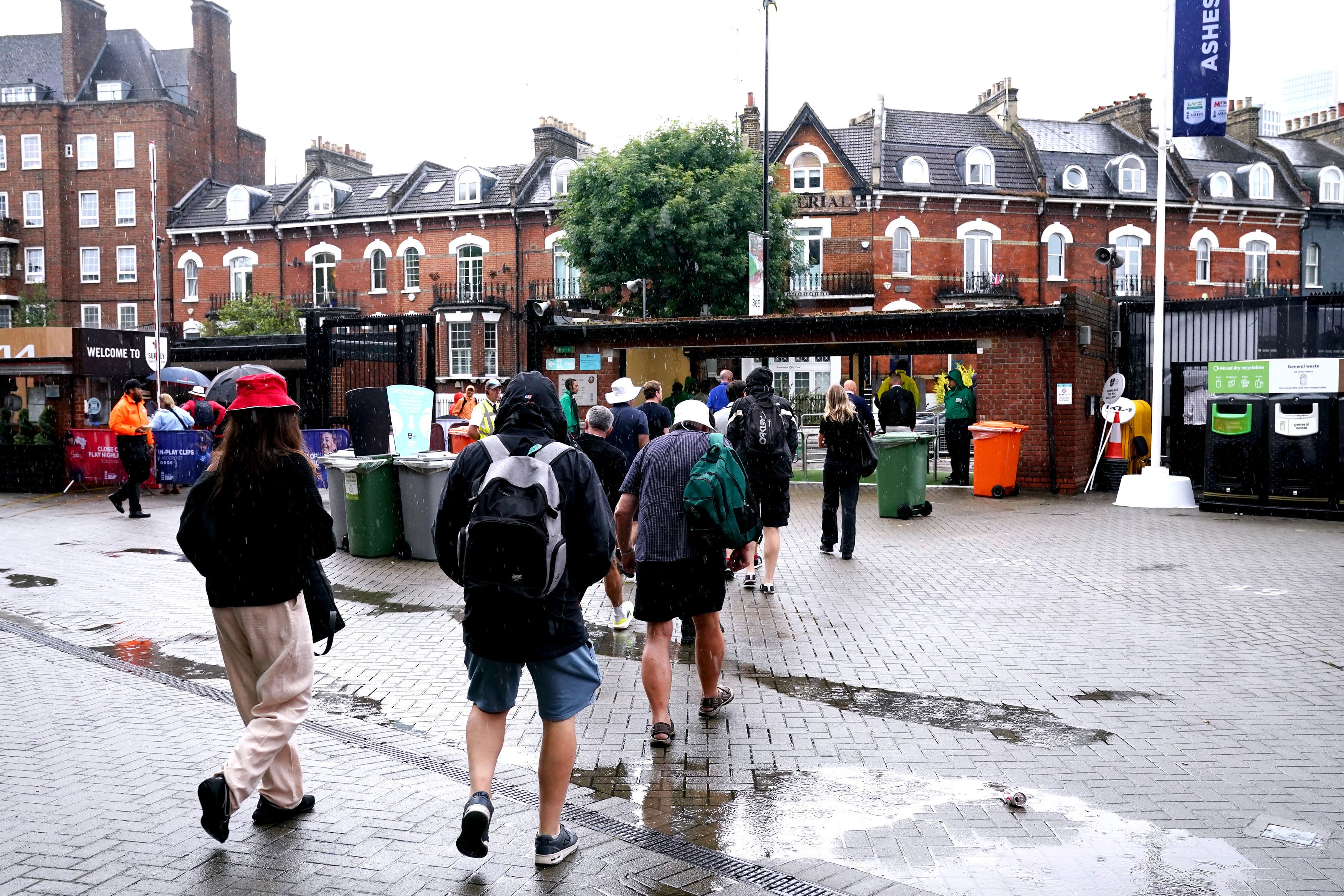 On Sunday 30 July, fans were forced to leave as play was abandoned due to rain on day four of the fifth LV= Insurance Ashes Series test match at The Kia Oval, London