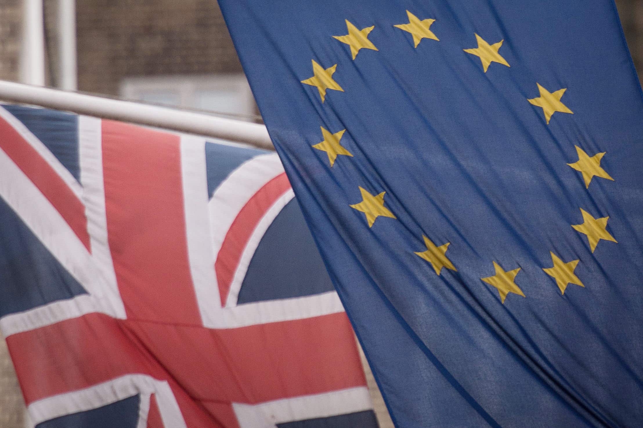 EU and UK flags (Stefan Rousseau/PA)