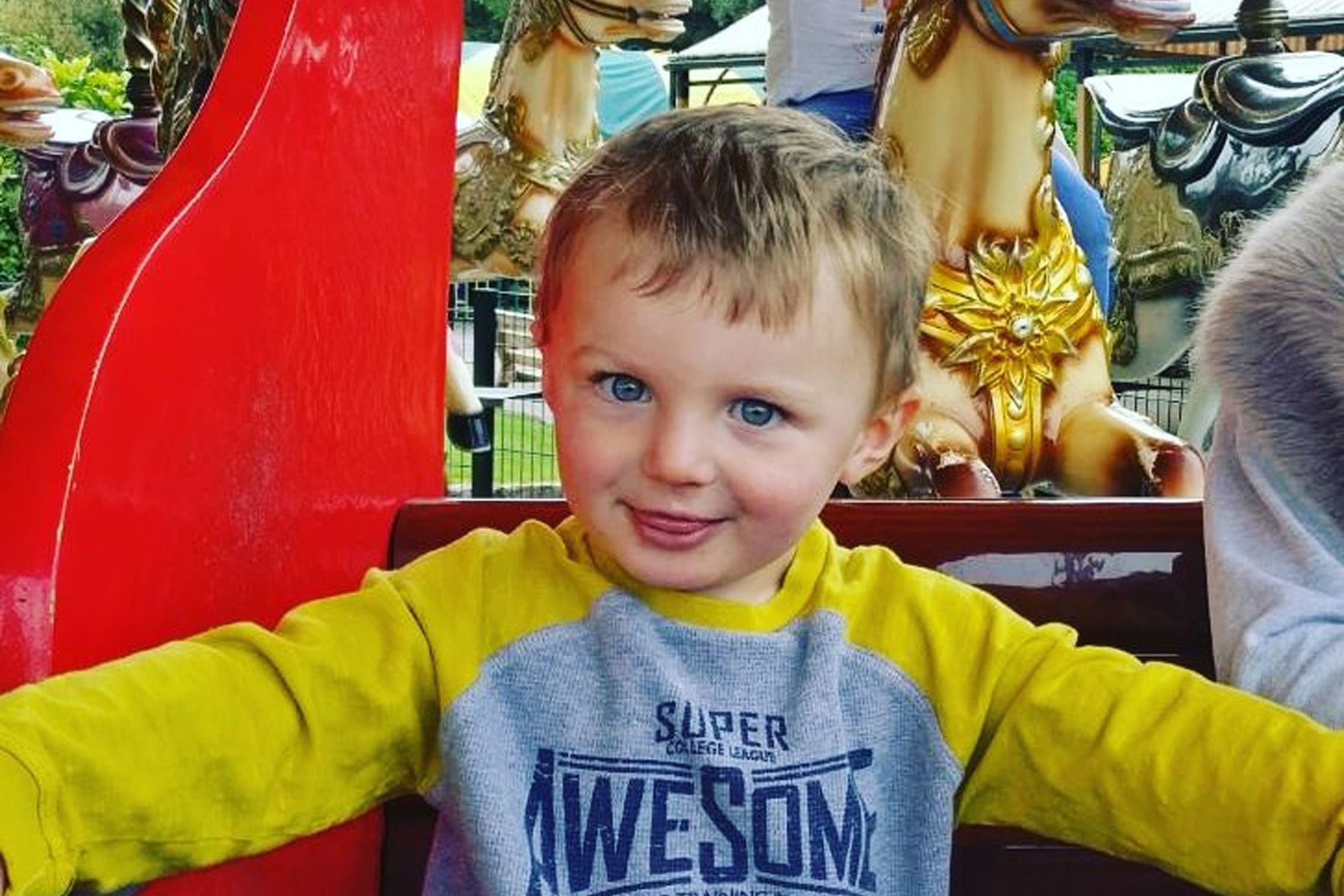 Rocco Wright, three, was pulled from the water at a David Lloyd centre by his father (Family handout/Ramsdens Solicitors/PA)