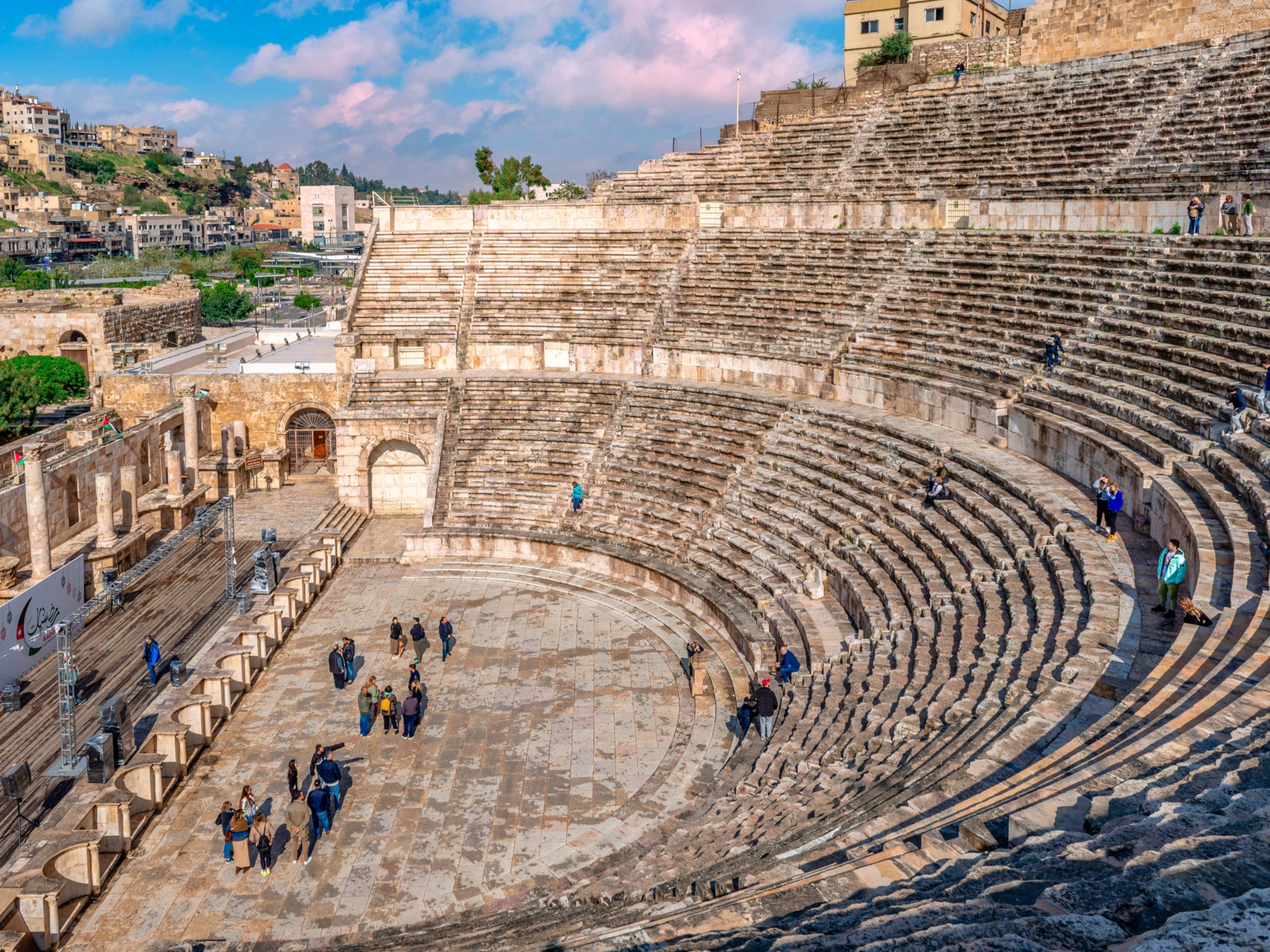 A citadel and Roman theatre are both located in Jordan’s capital