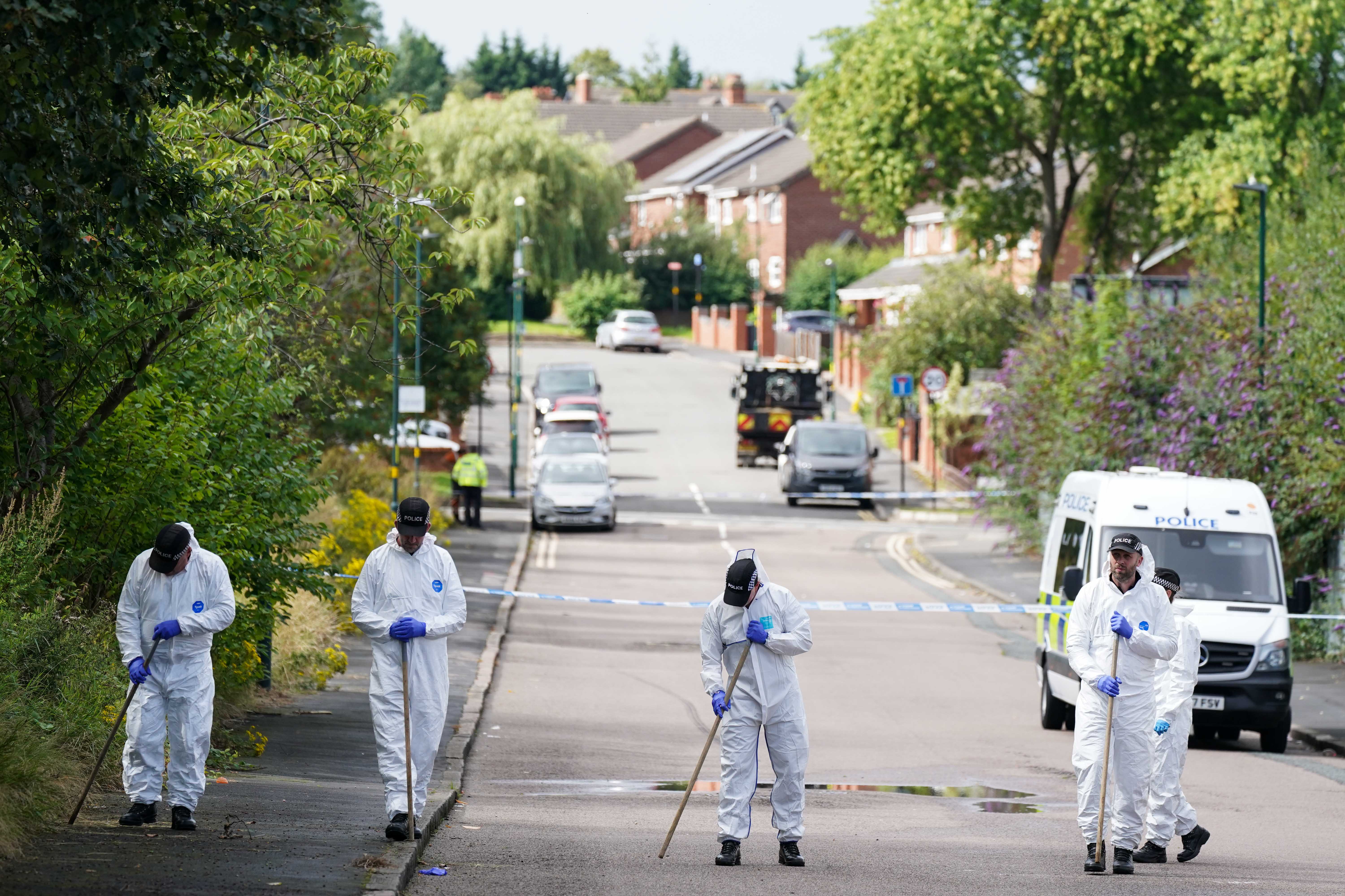 A woman has been found stabbed to death in woodland in Birmingham on Tuesday evening, as a man has been arrested on suspicion of murder