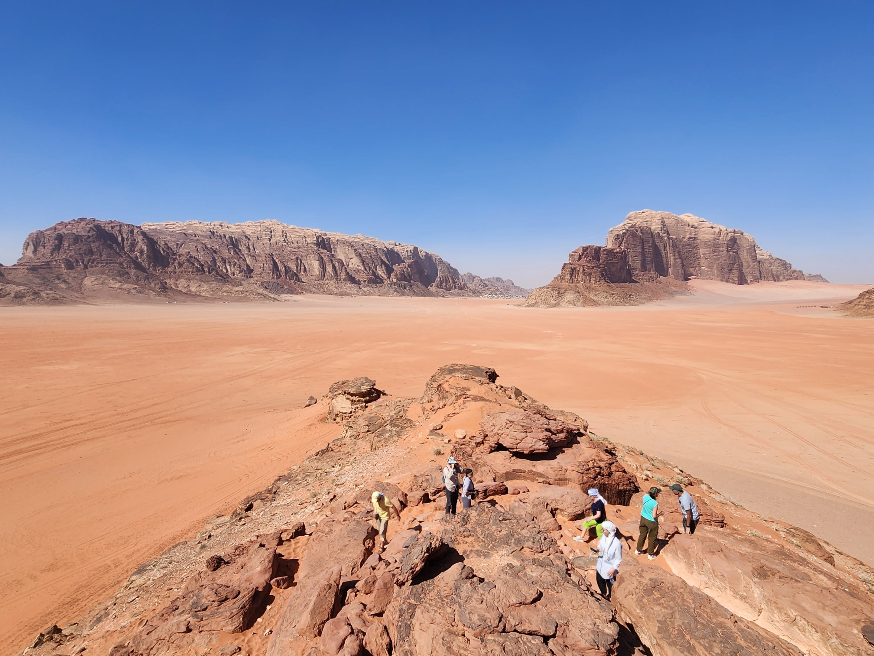 Several prehistoric civilisations left petroglyphs in Wadi Rum