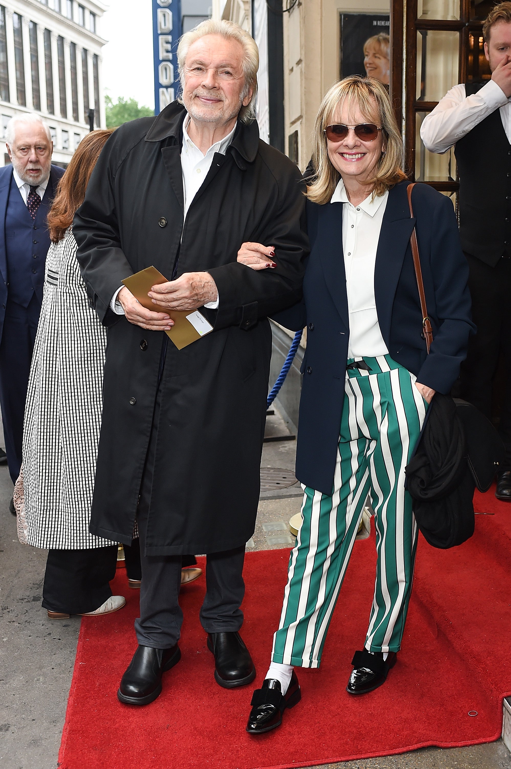 Twiggy and her husband Leigh Lawson attend the opening night of Nina Raine's 'Consent' at Harold Pinter Theatre on May 29, 2018