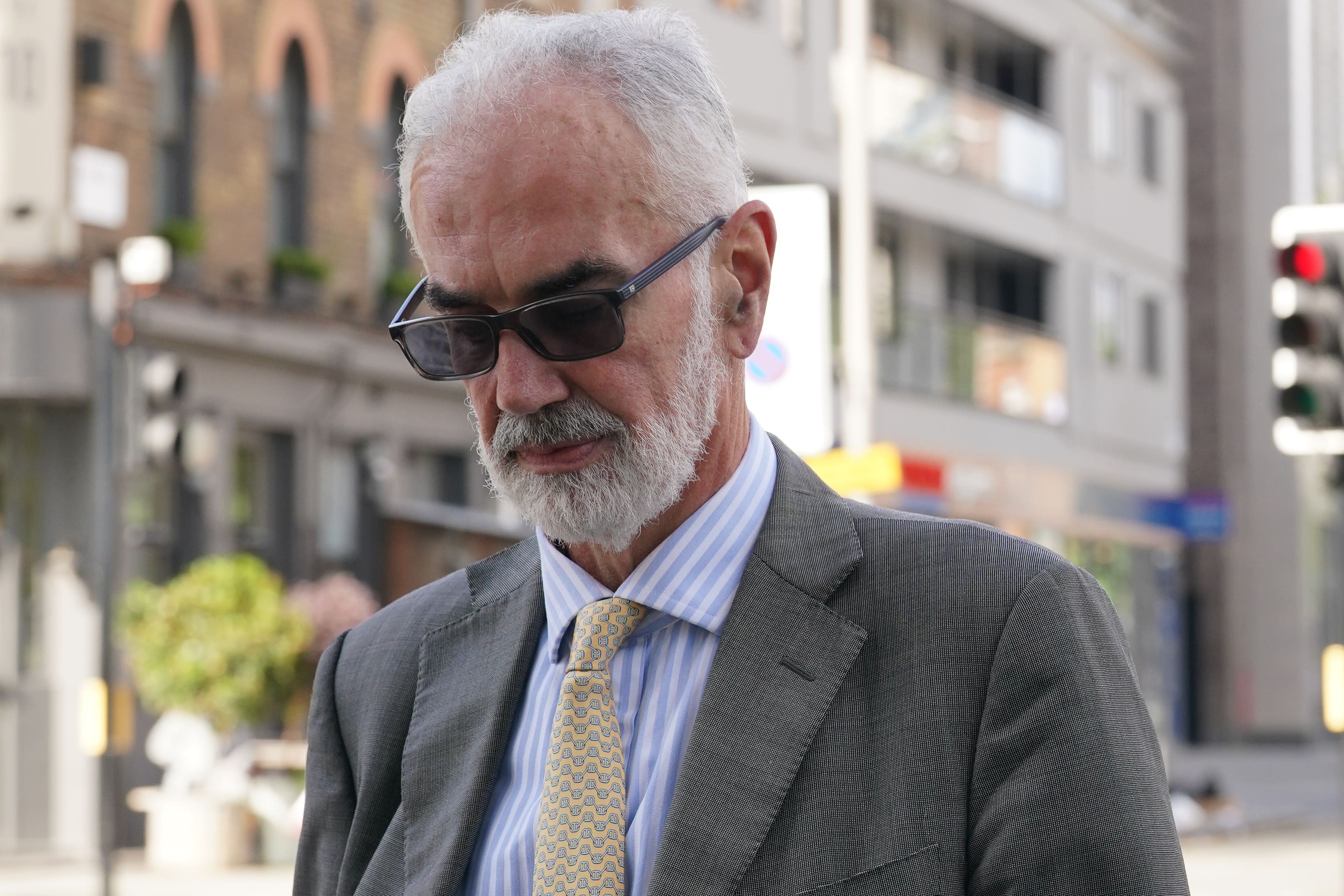 Commander Julian Bennett arrives at a Metropolitan Police misconduct hearing (Lucy North/PA)