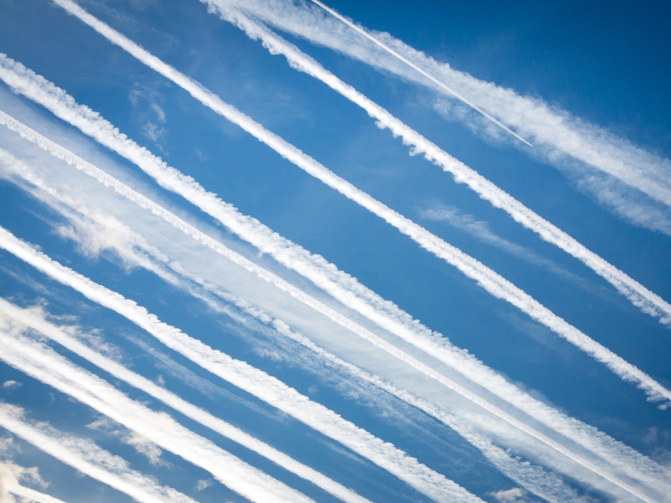 One geoengineering proposal involves using planes to disperse microparticles into the upper atmosphere