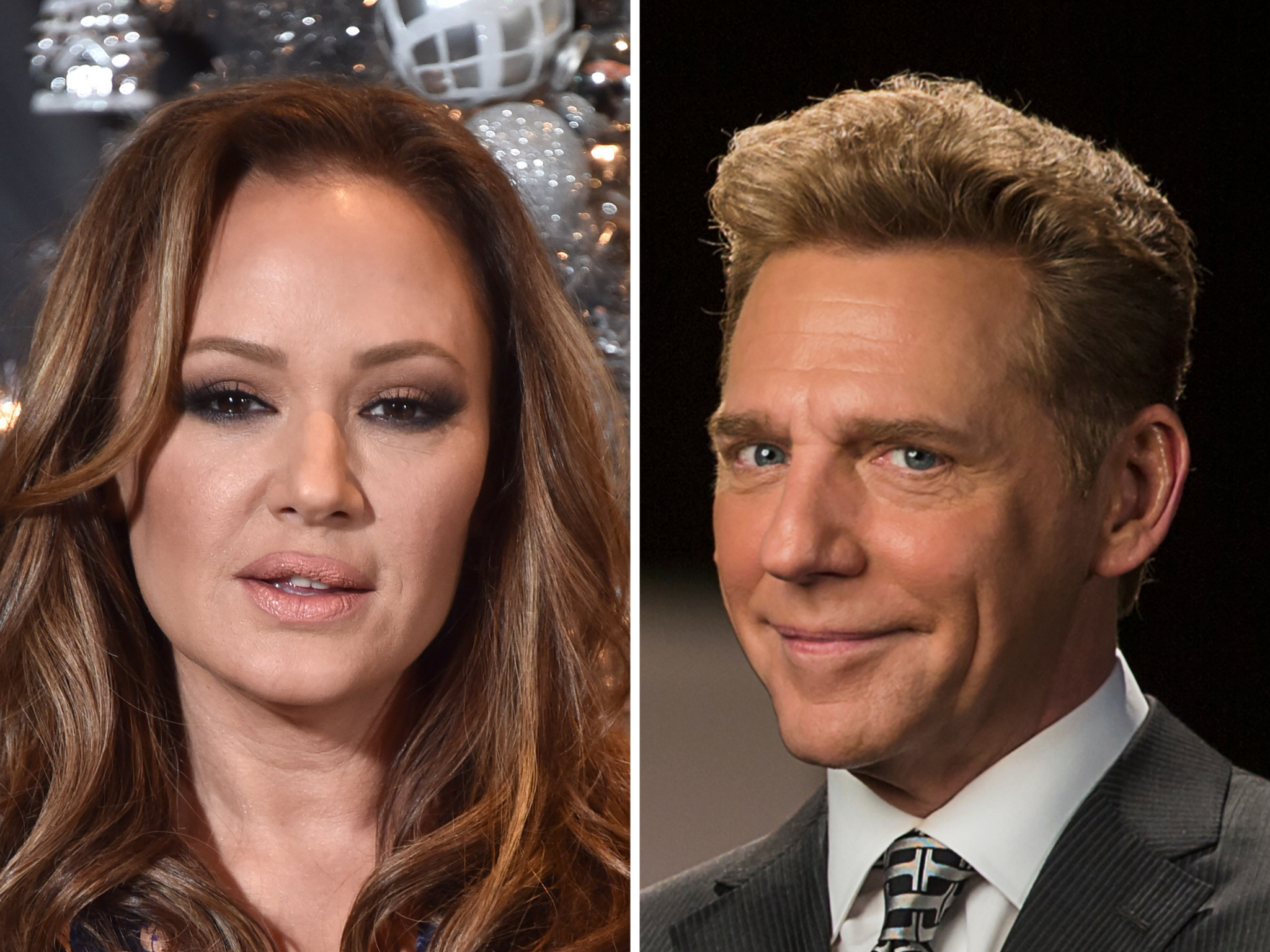 Leah Remini and David Miscavige