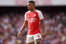 Arsenal striker Gabriel Jesus to miss start of season after knee surgery