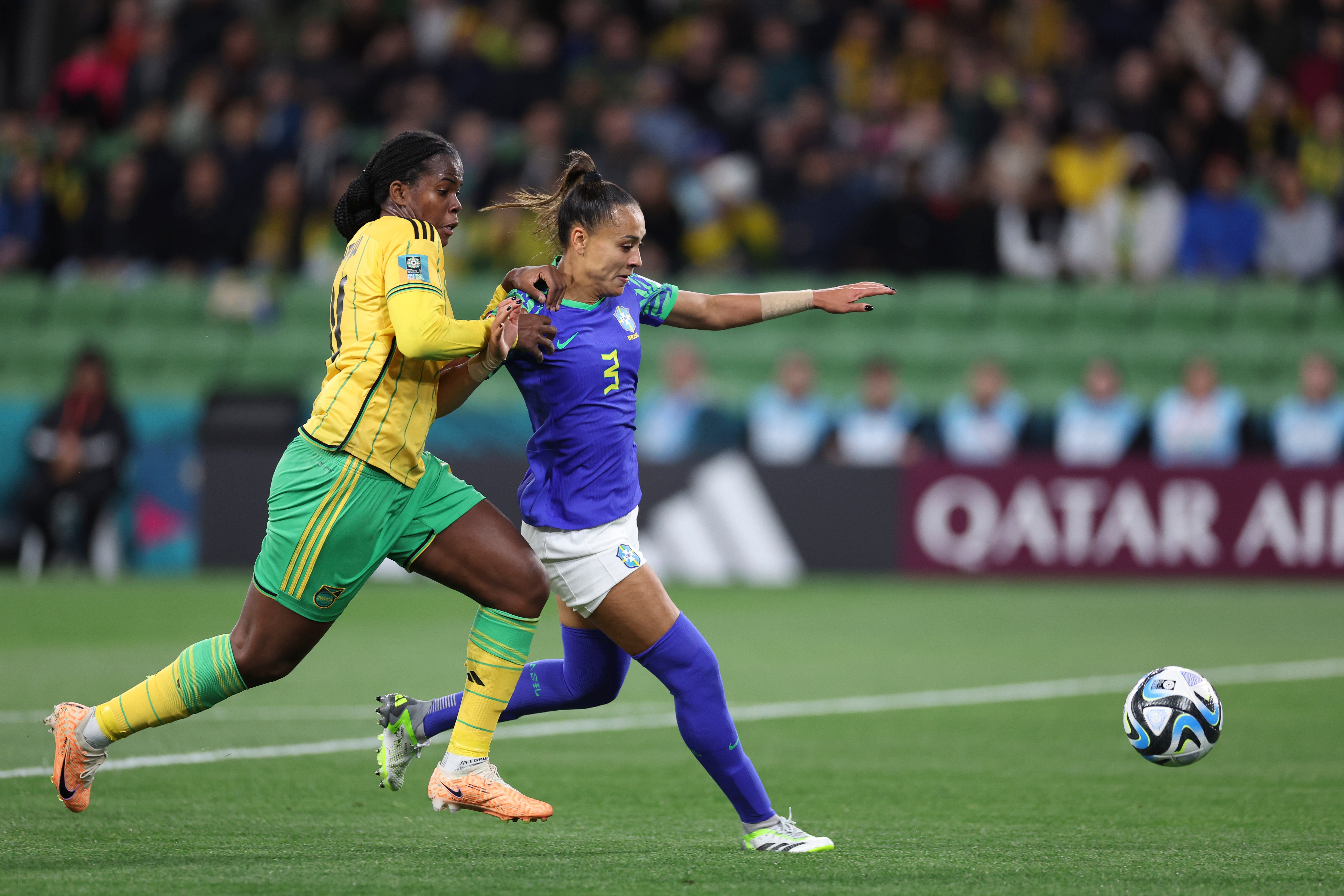 CORRECTION WWCup Jamaica Brazil Soccer