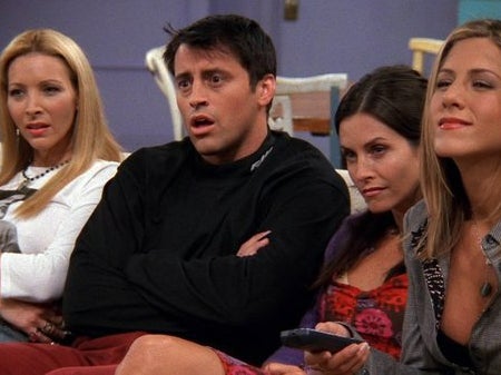 The cast of ‘Friends’ watching traditional broadcast TV